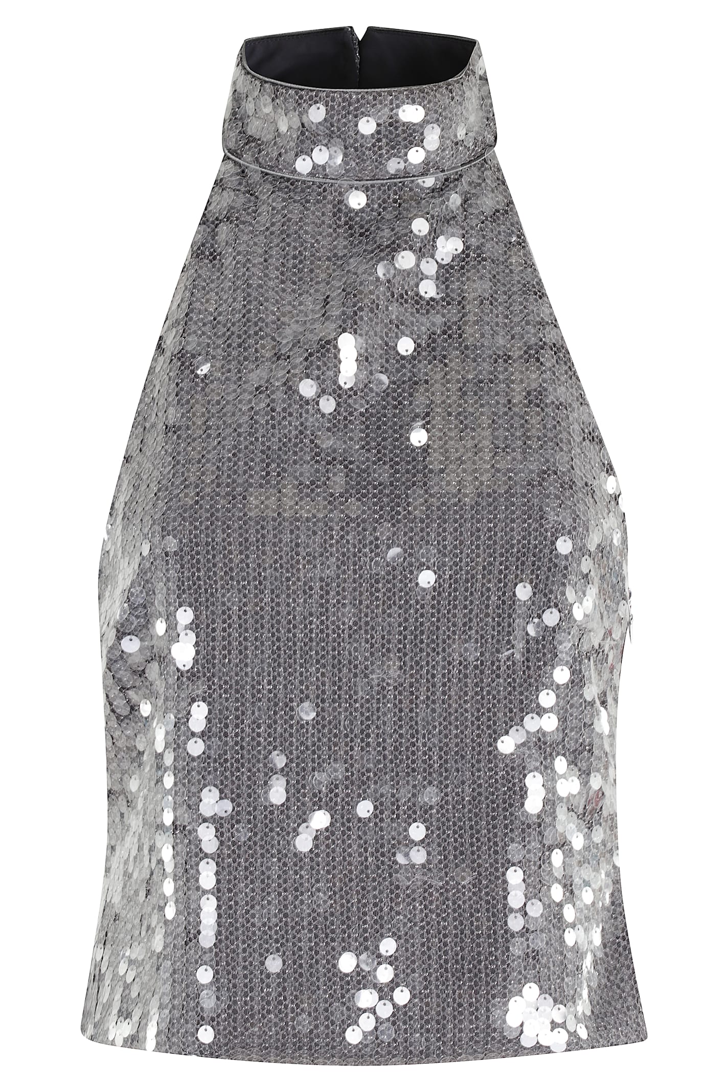 Net Sequin Halterneck
