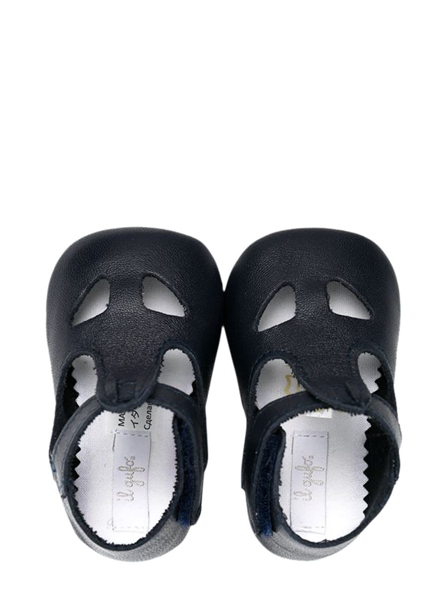 Shop Il Gufo Bebe Shoe. In Blue