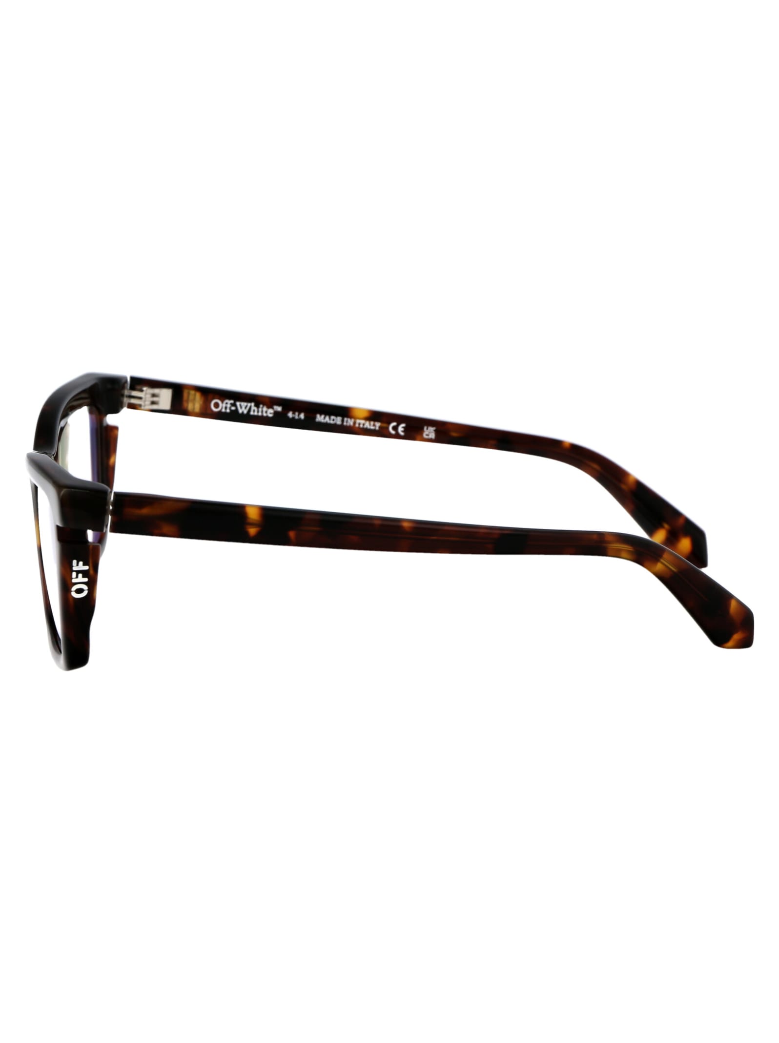 Shop Off-white Optical Style 50 Glasses In 6000 Havana