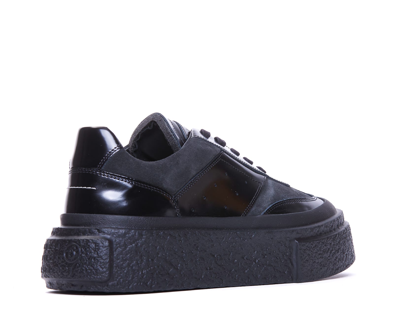 Shop Mm6 Maison Margiela Chunky Sneakers In Black