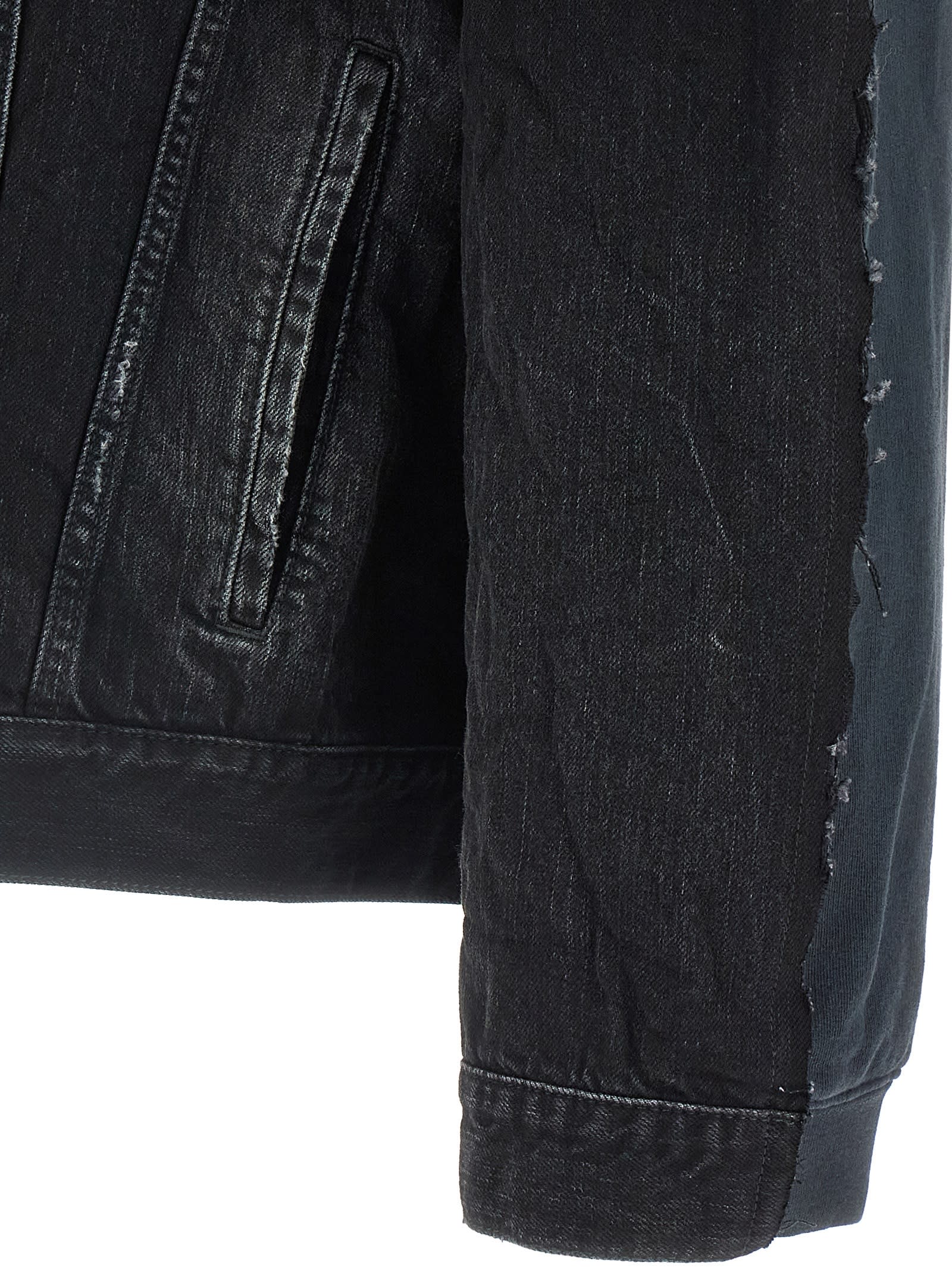 Balenciaga Hybrid Puffer Jackets Multicolor In Black