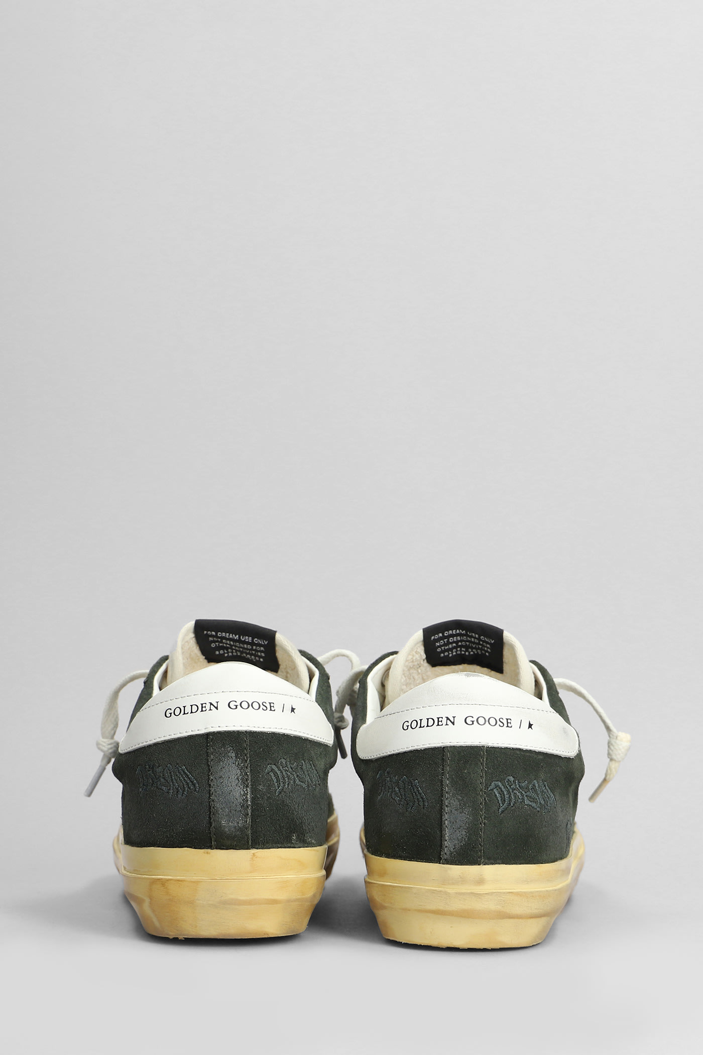 Shop Golden Goose Superstar Sneakers In Green Suede