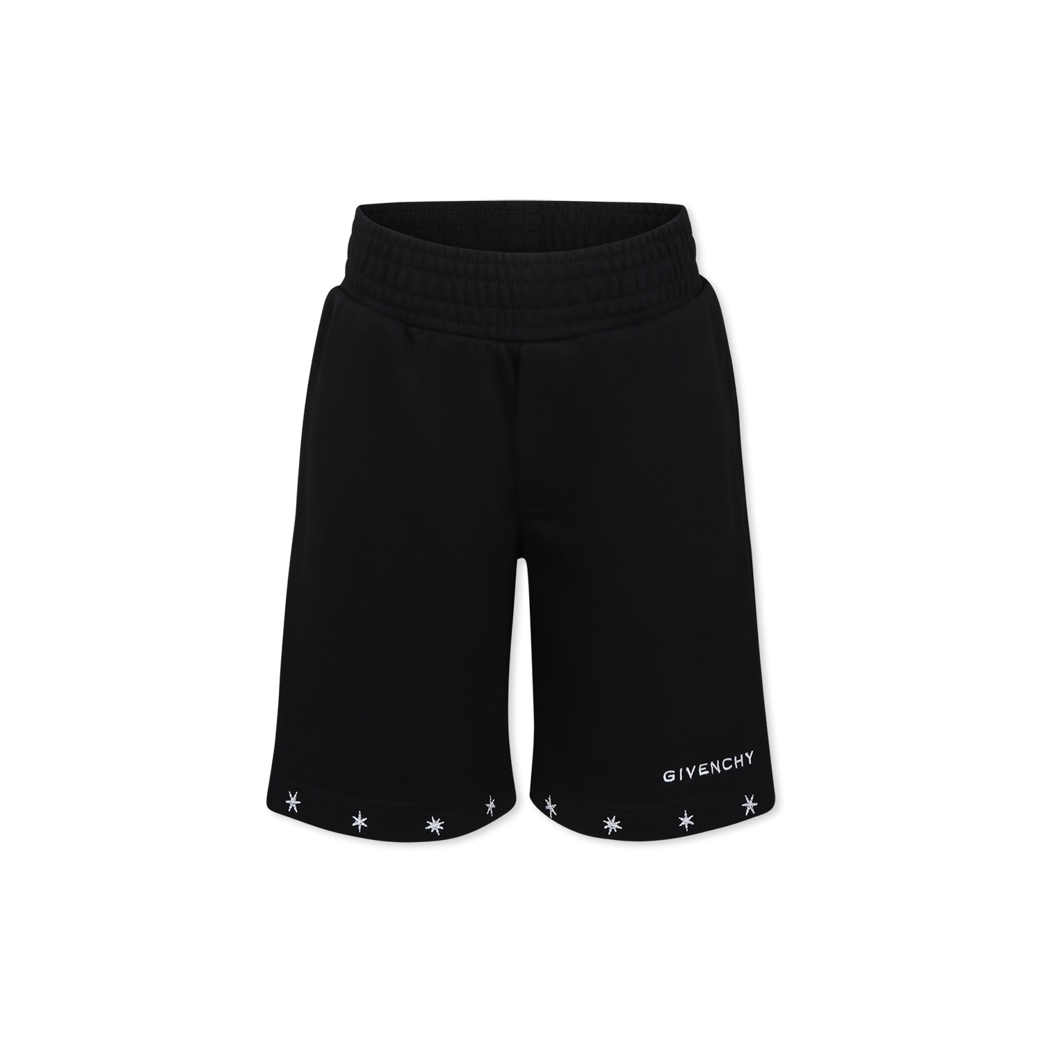 Givenchy Black Shorts For Boy With Logo In Black