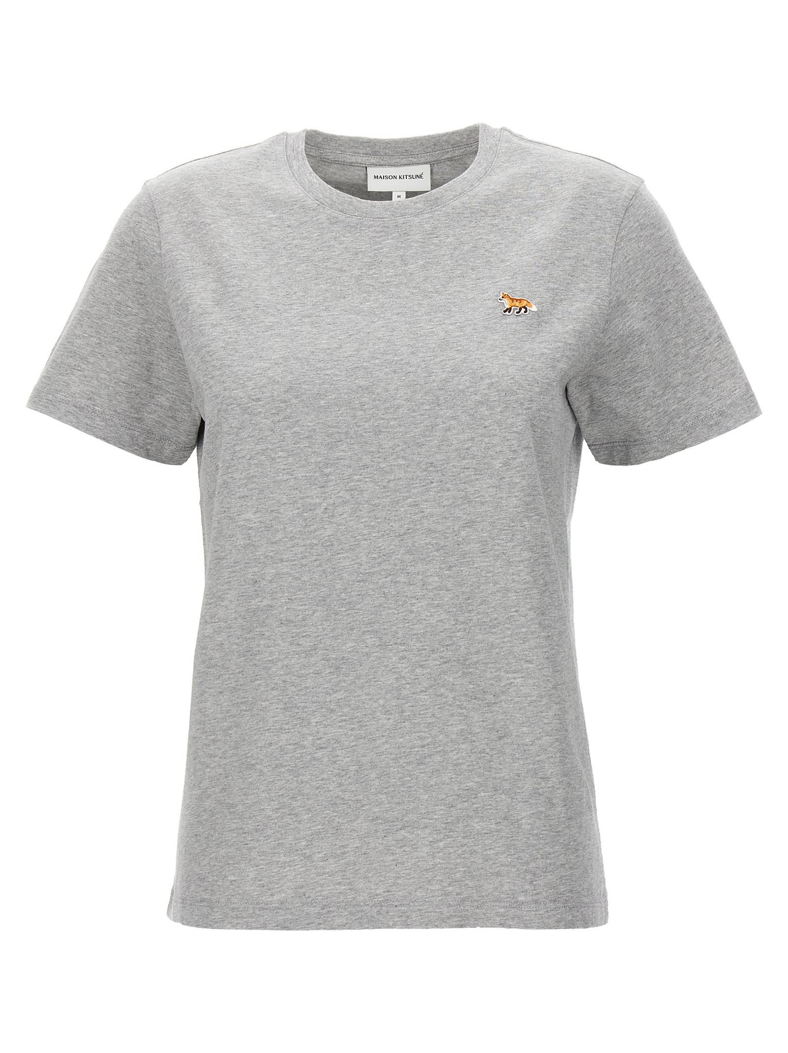 Shop Maison Kitsuné Baby Fox T-shirt In Gray