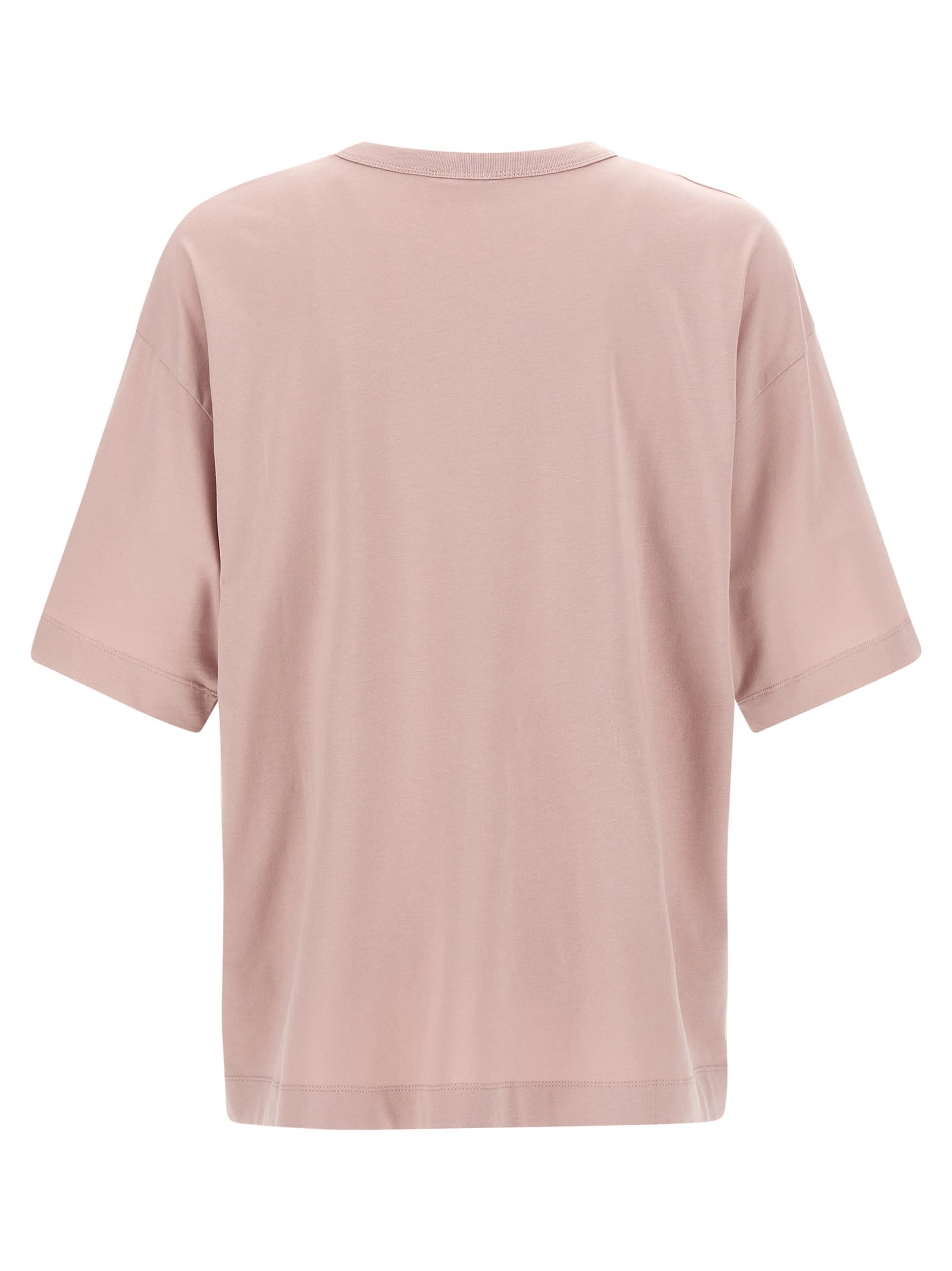 Dries Van Noten Plain Design Round Neck Short Sleeves T-shirt In Pink