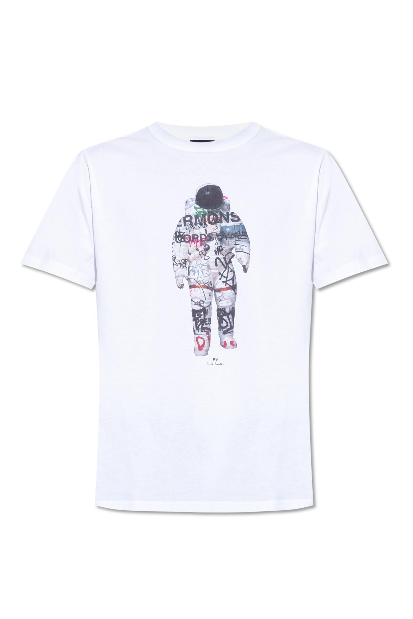 Ps By Paul Smith Ps Paul Smith Printed T-shirt In White