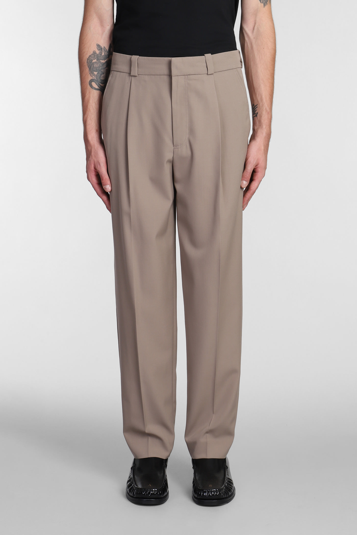 ACNE STUDIOS Flared stretch-cotton twill pants