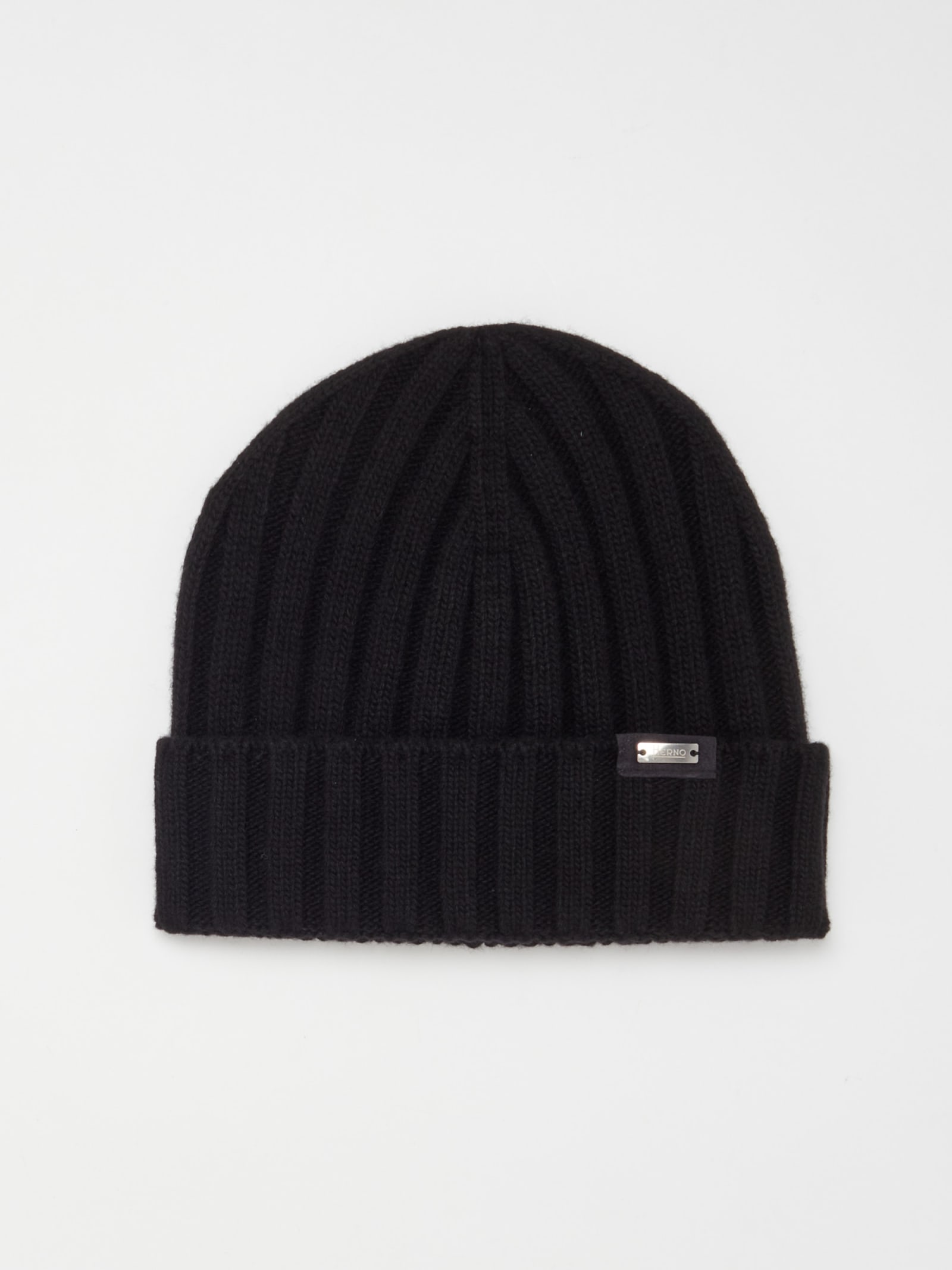 Herno Wool Cashmere Beanie Beanie In Nero