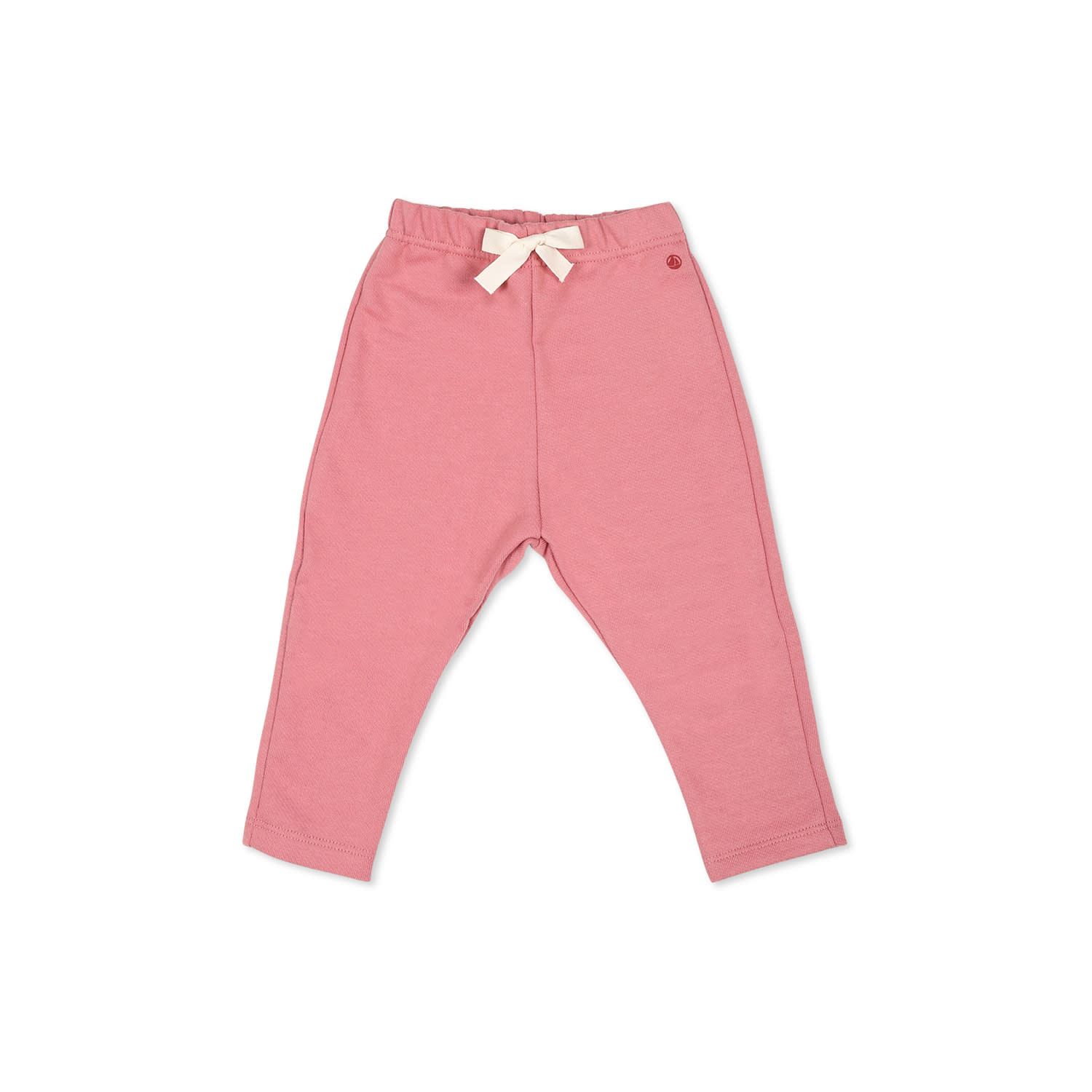 Petit Bateau Pink Trousers For Baby Girl With Logo In Pink