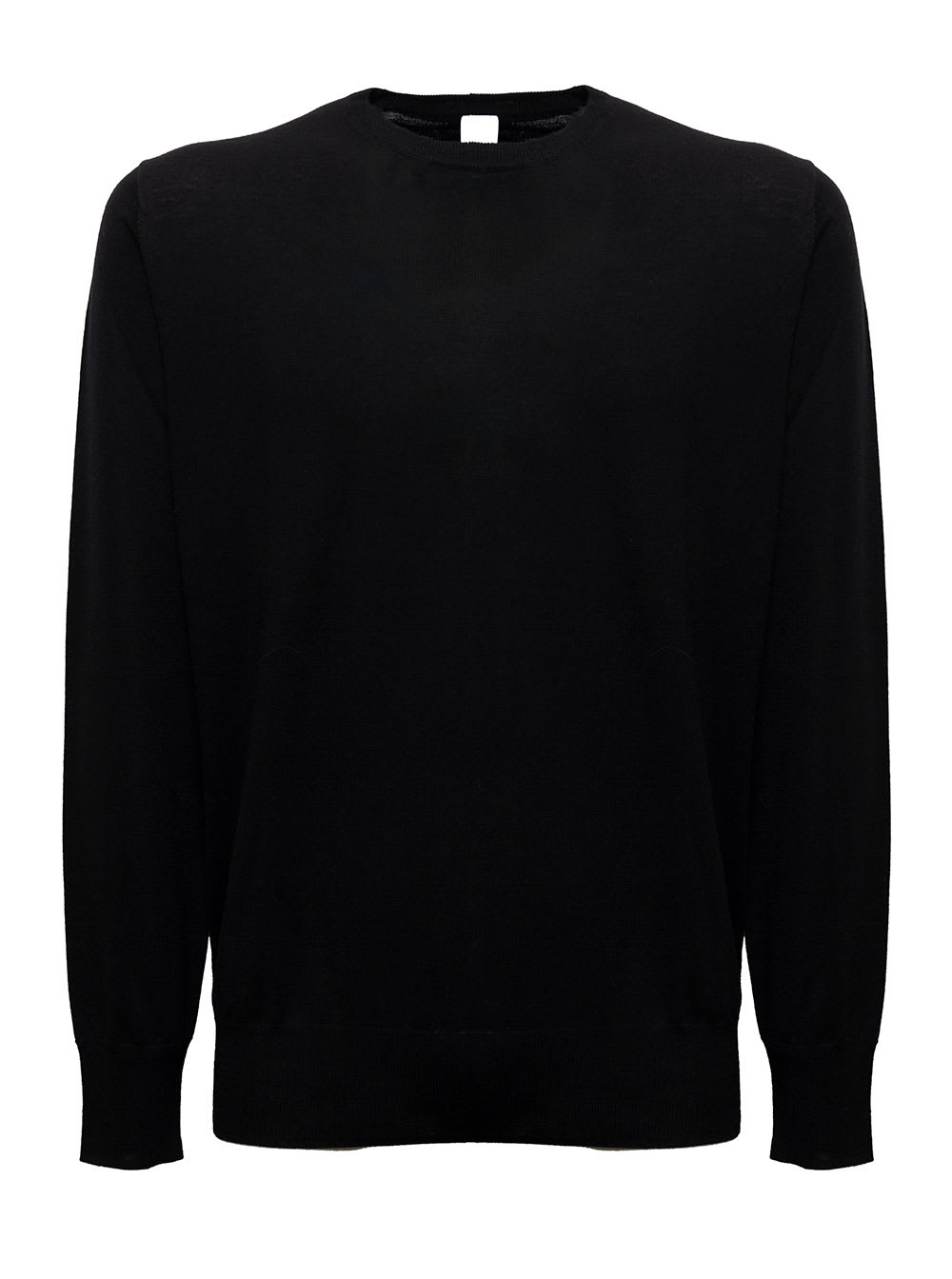 Extrafine Black Wool Sweater Aspesi Man