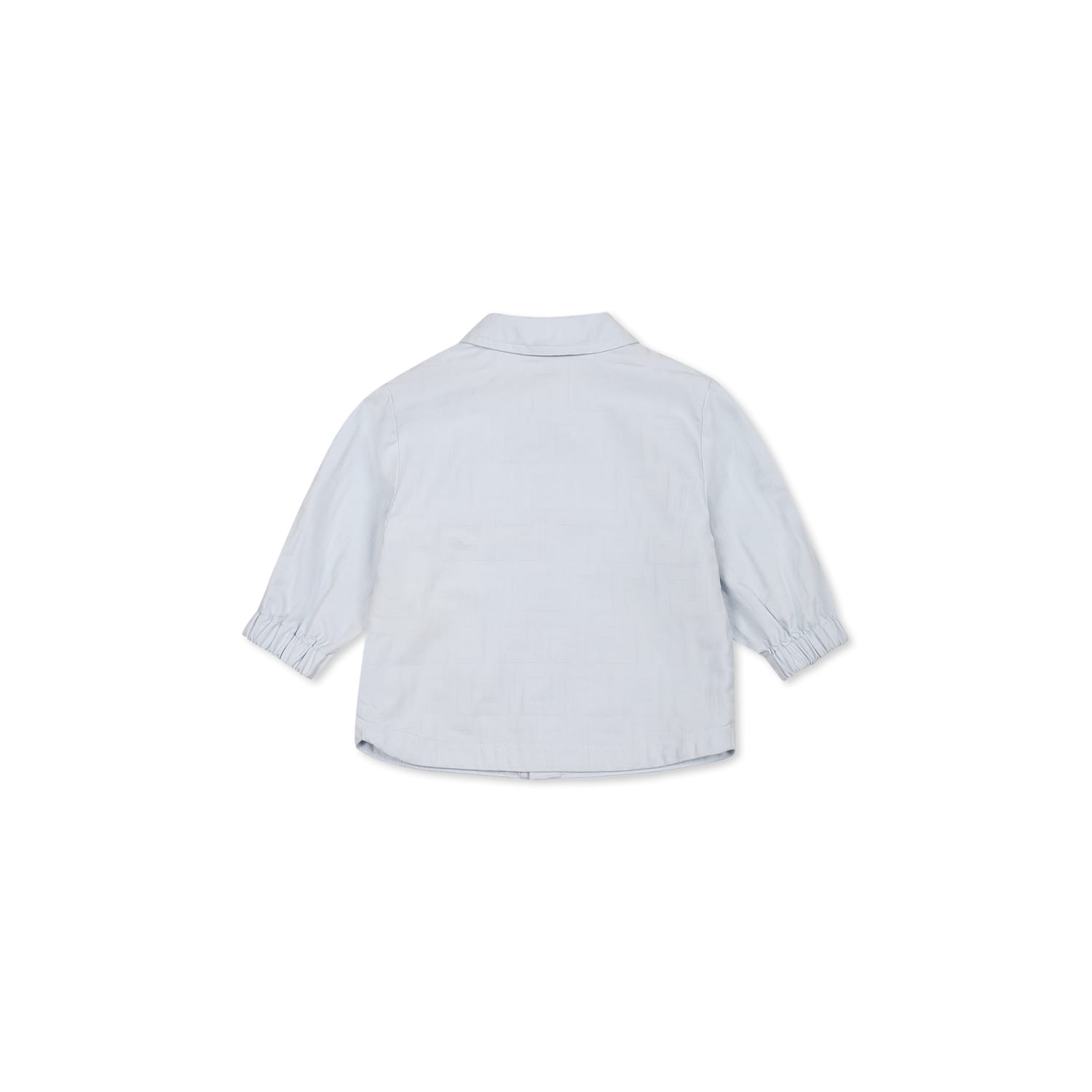 Fendi Light Blue Jacket For Baby Boy With Ff In Light Blue