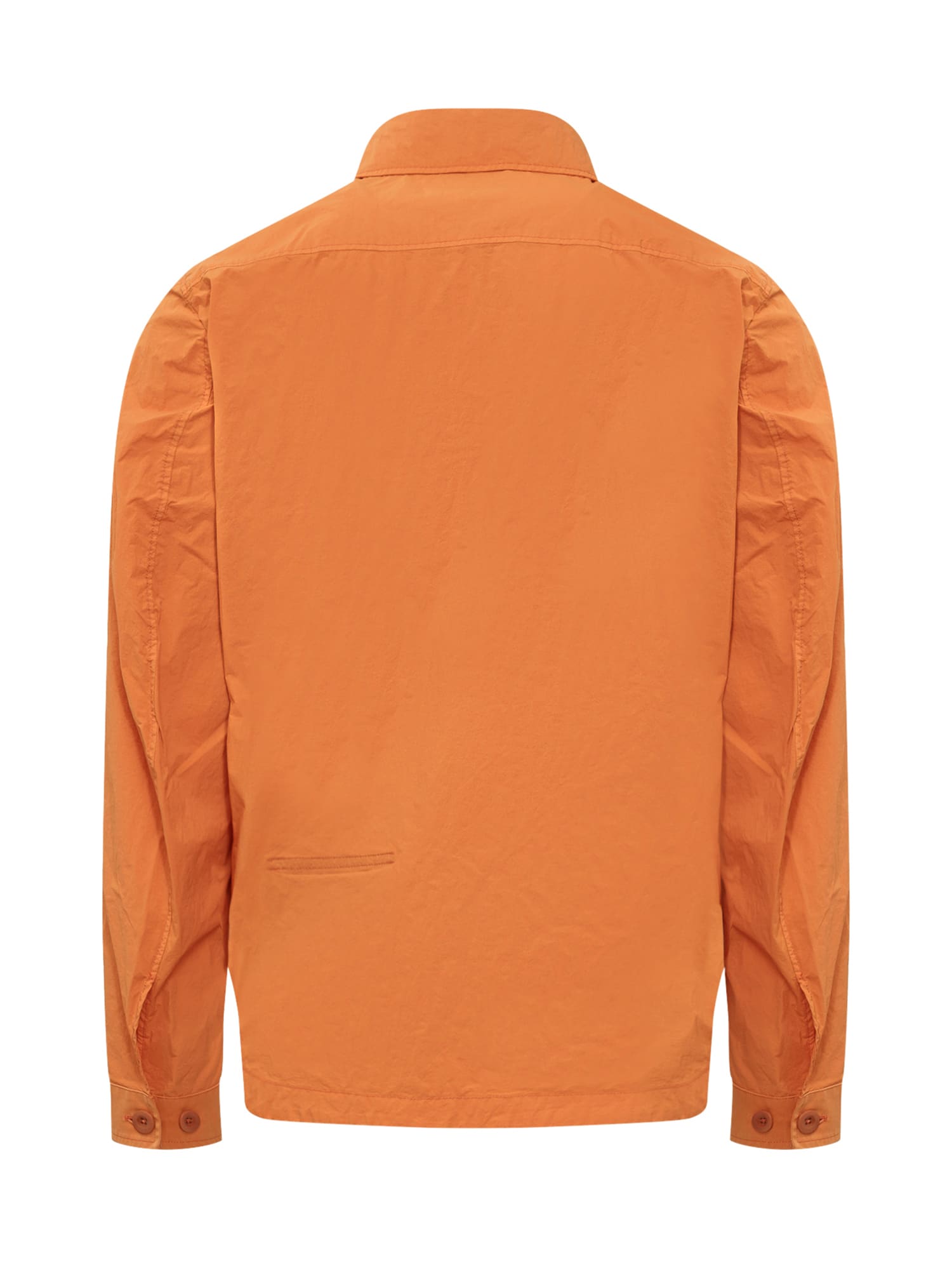 Shop Ten C Shirt Jacket In Arancione/pesca