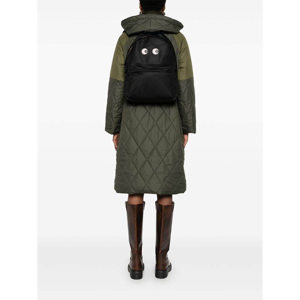 Anya Hindmarch Women Black Nylon Backpack In Black