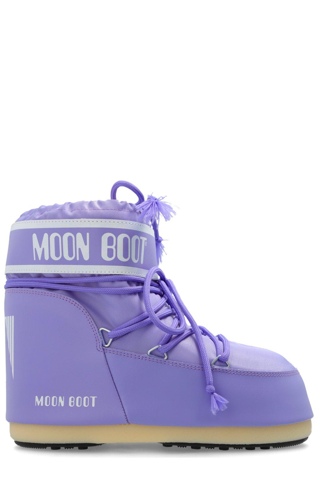 Icon Logo Printed Lace-up Boots