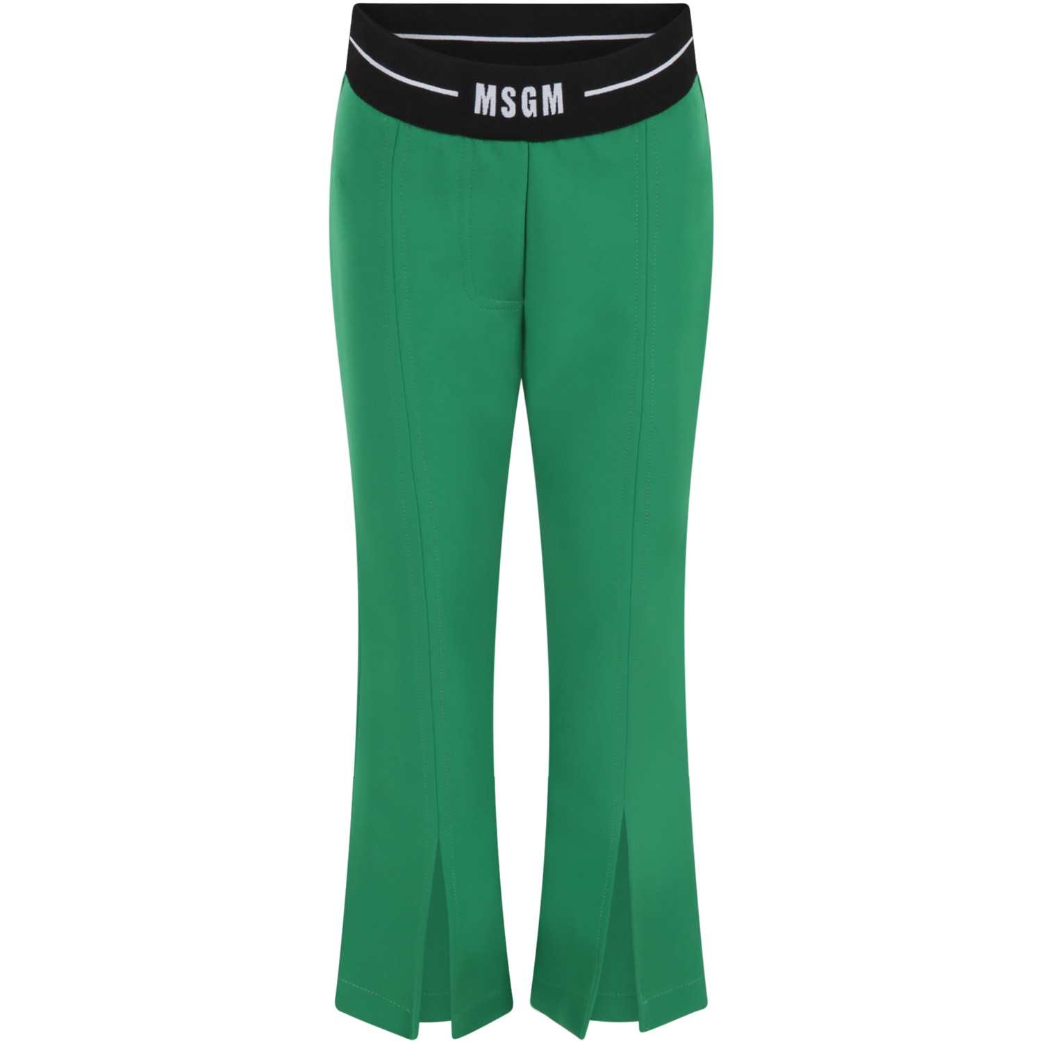 MSGM Green Trouser For Girl