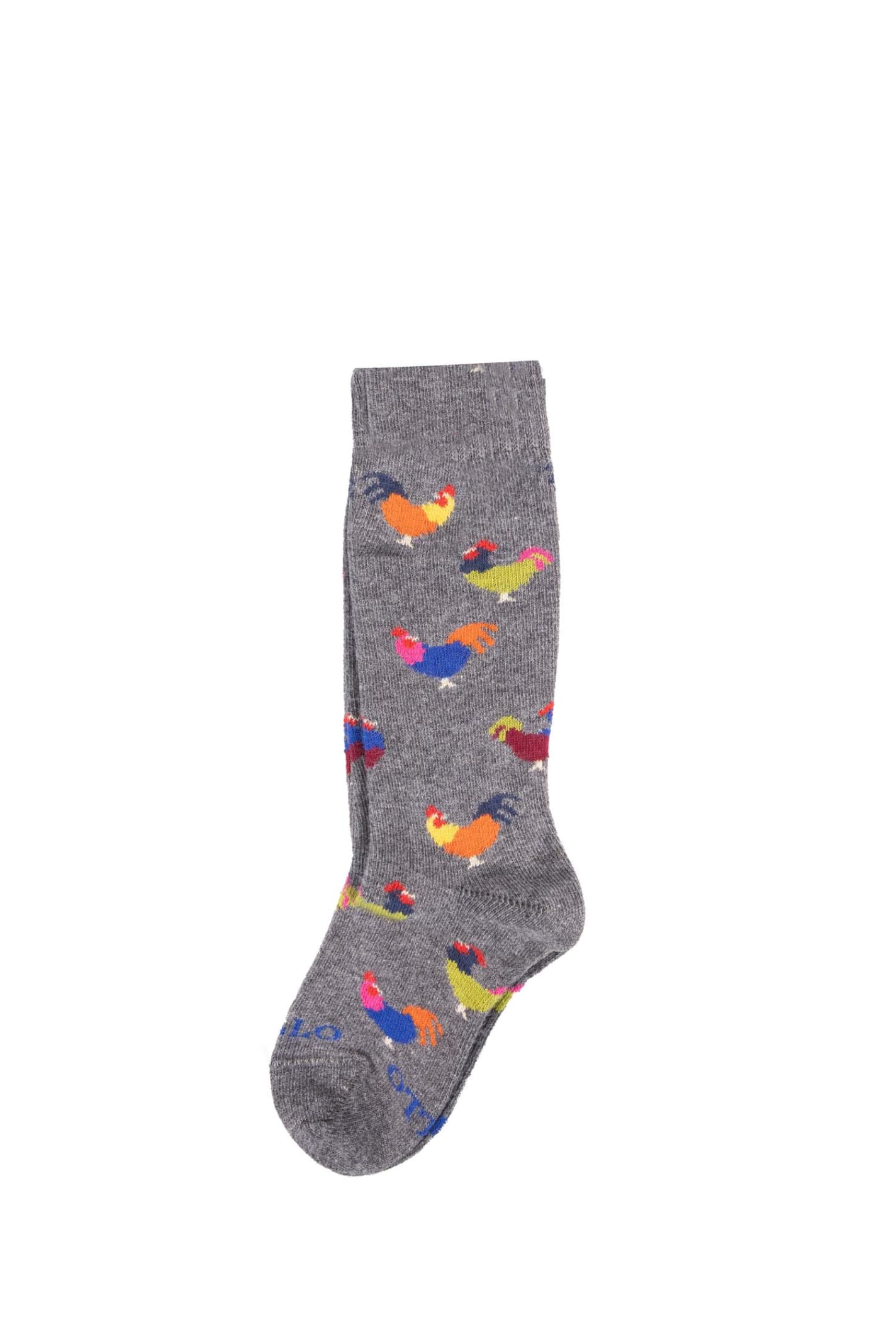 Shop Gallo Cotton Socks In Grey