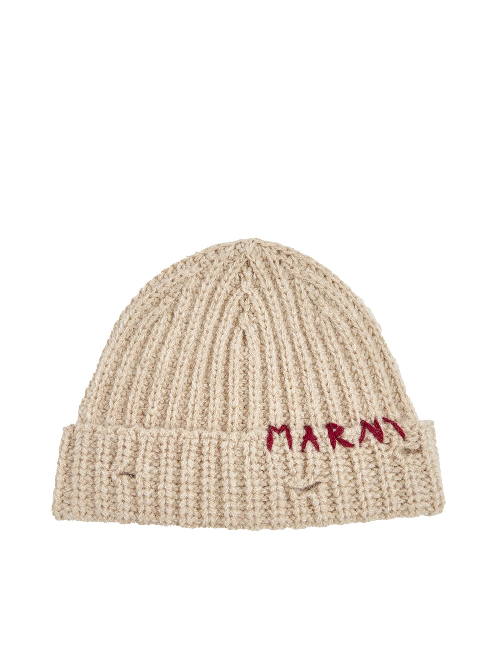 Shop Marni Hat In Moccasin