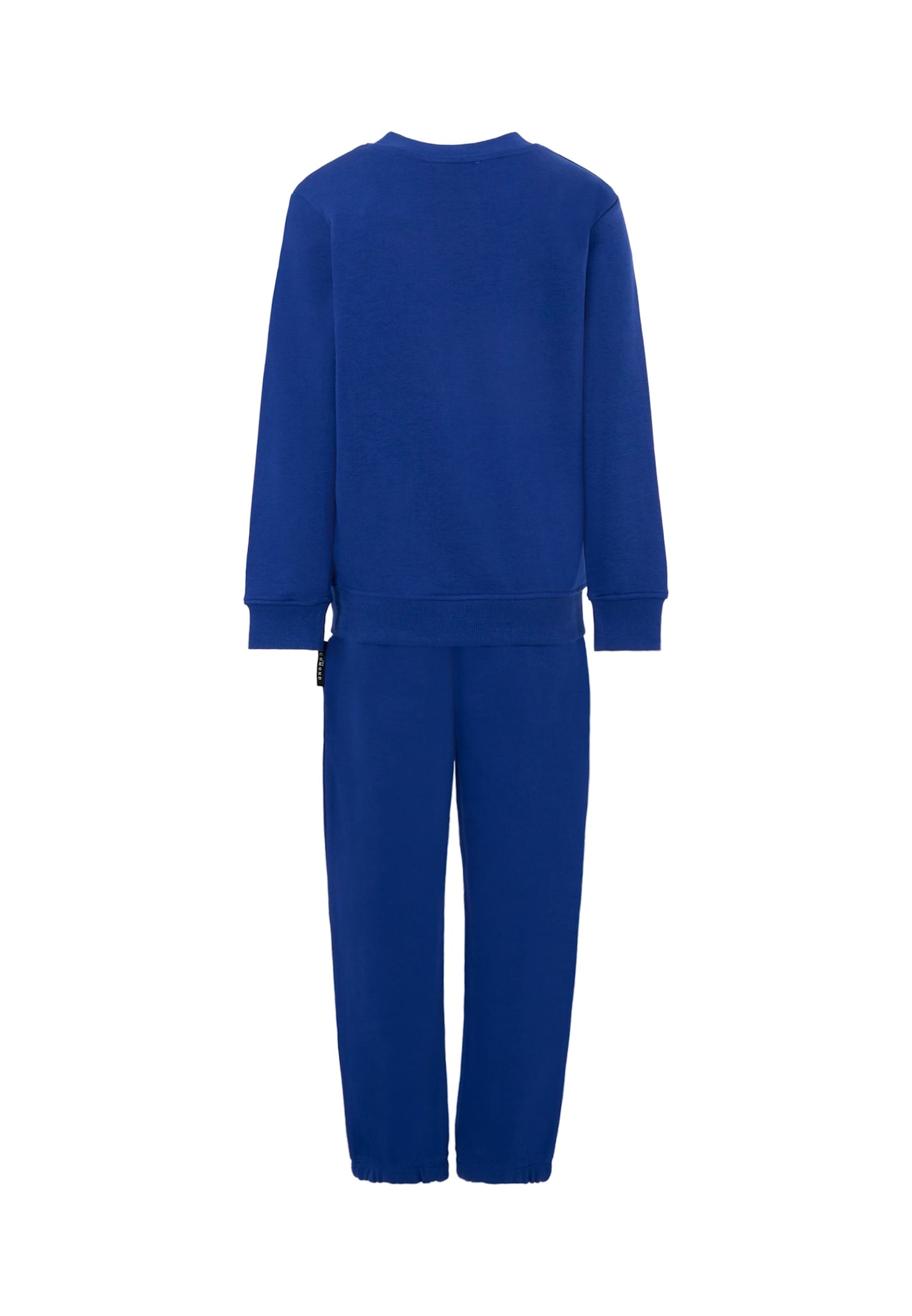 Richmond Blue Suit For Boy With Logo In Blue