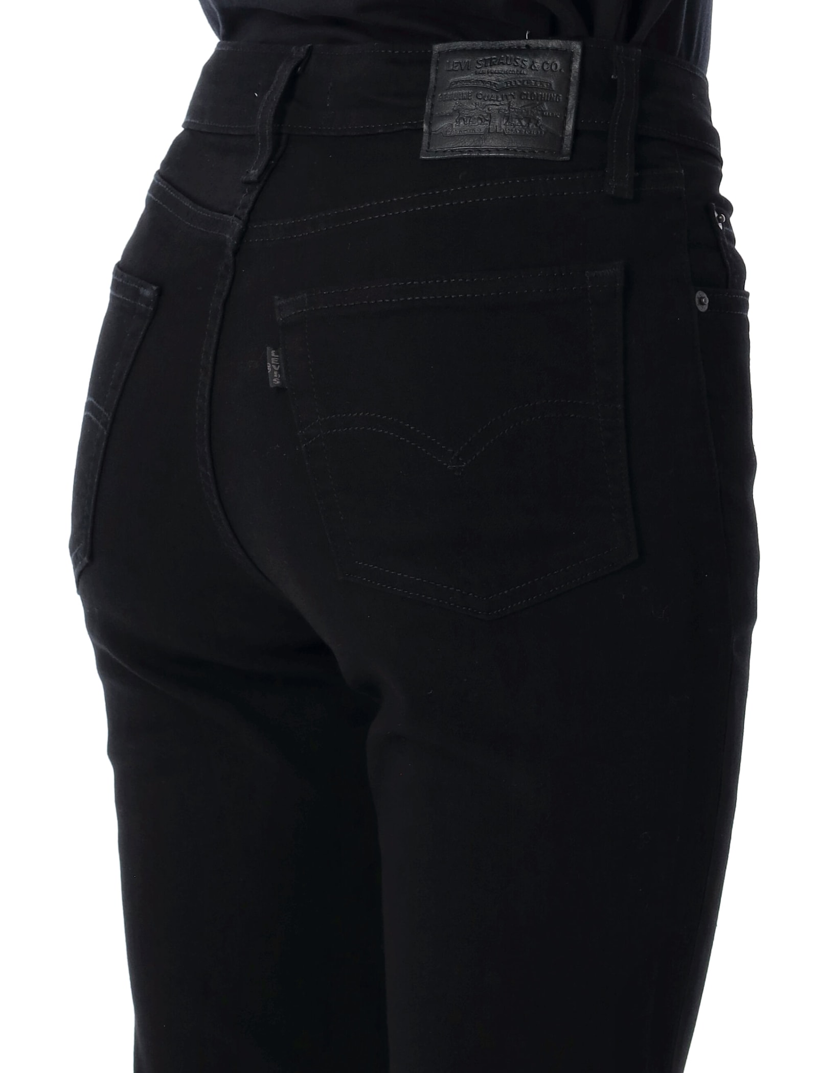 Levi's 725 High Rise Bootcut Jeans In Black