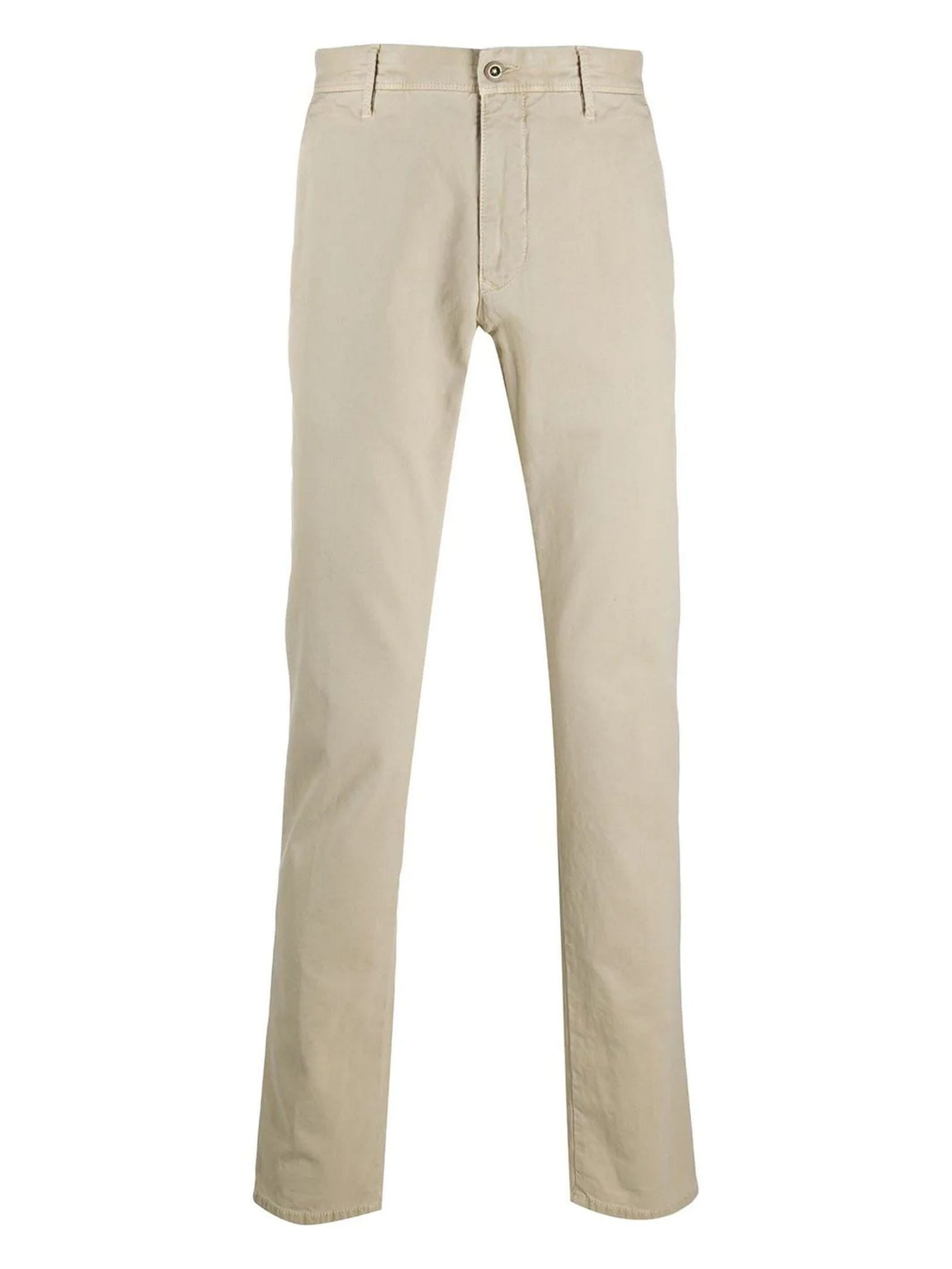 Incotex Beige Stretch-cotton Trousers