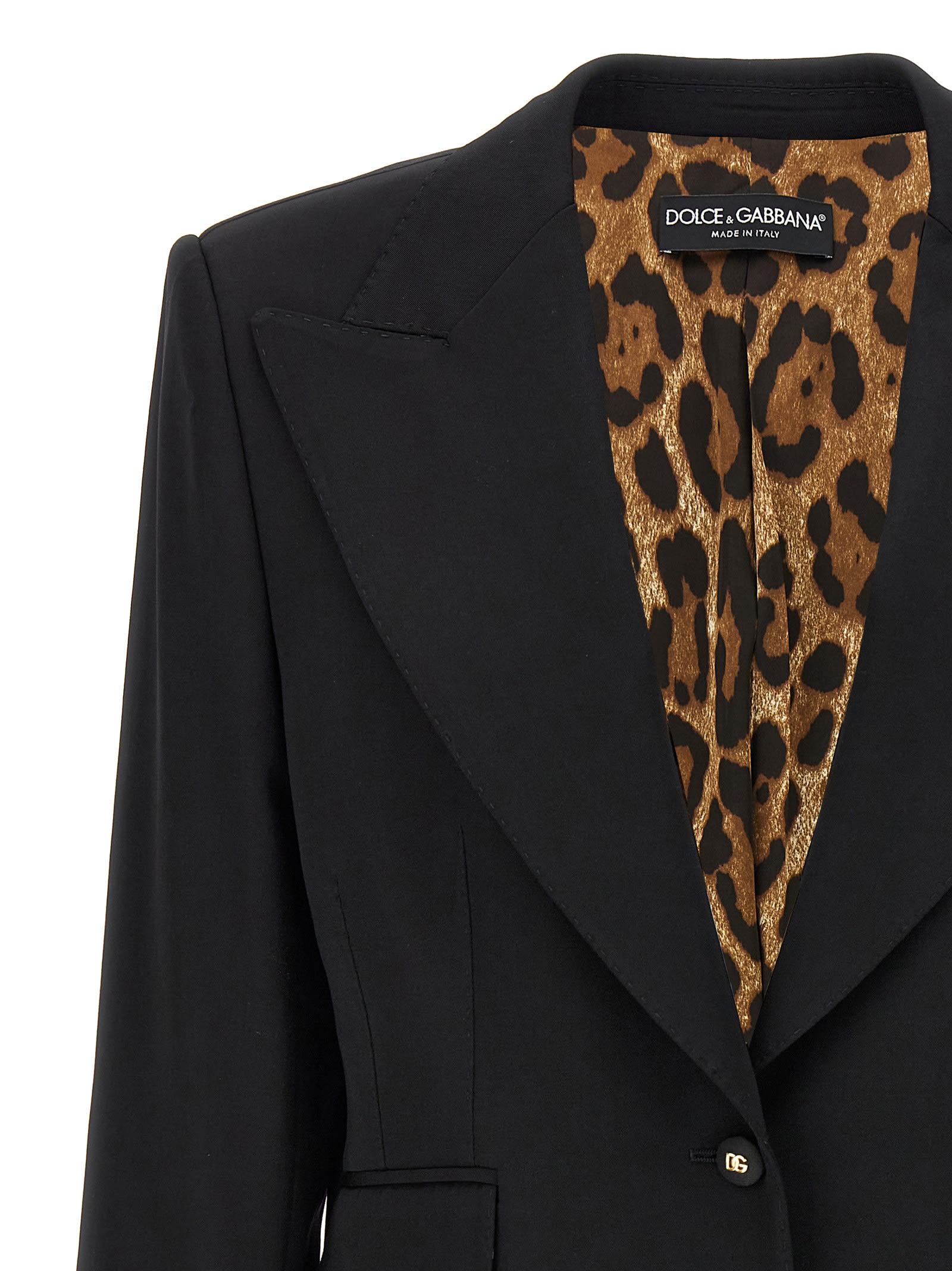 Shop Dolce & Gabbana Turlington Blazer In Nero