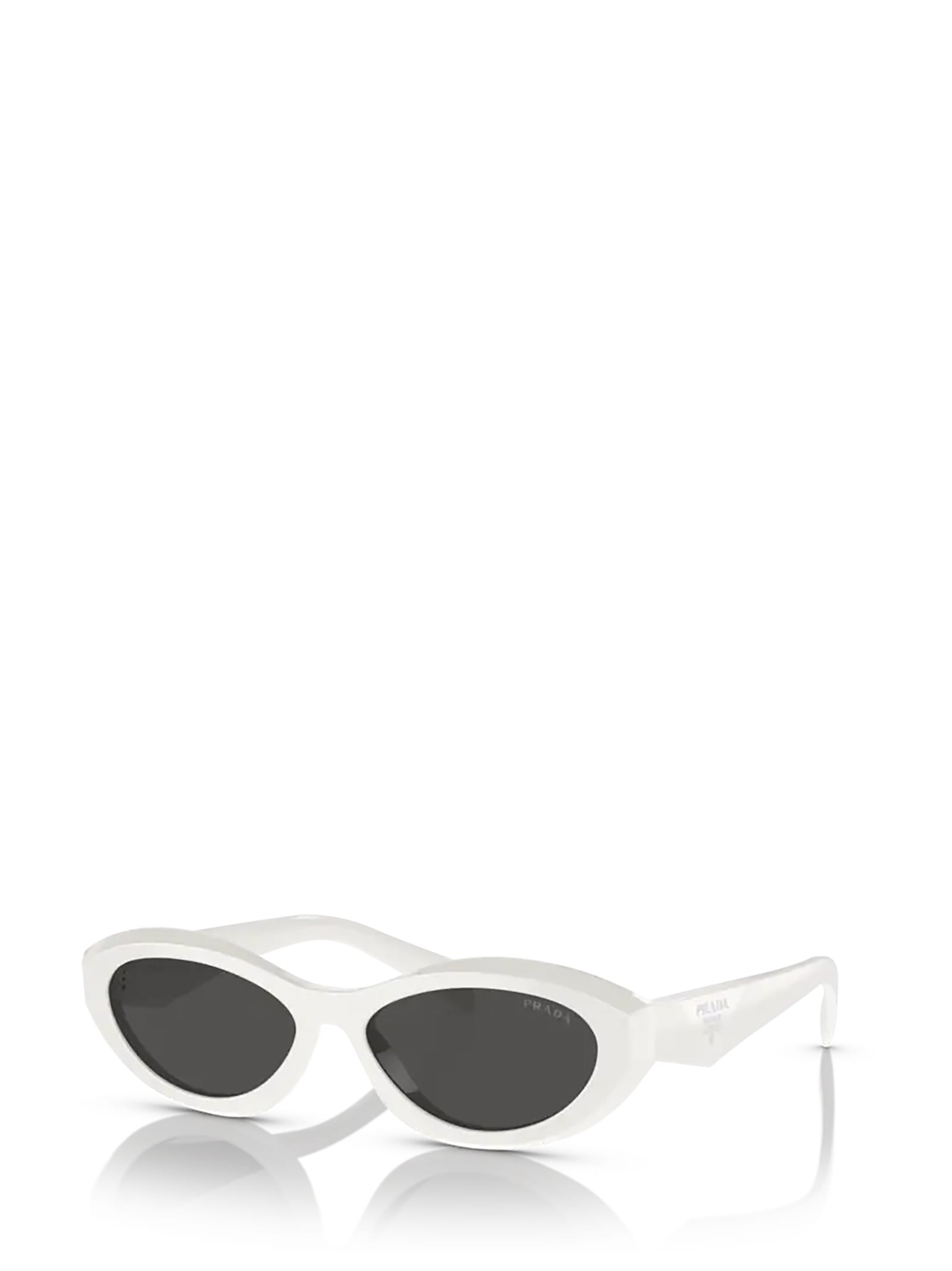 Shop Prada Pr 26zs Black / Talc Sunglasses