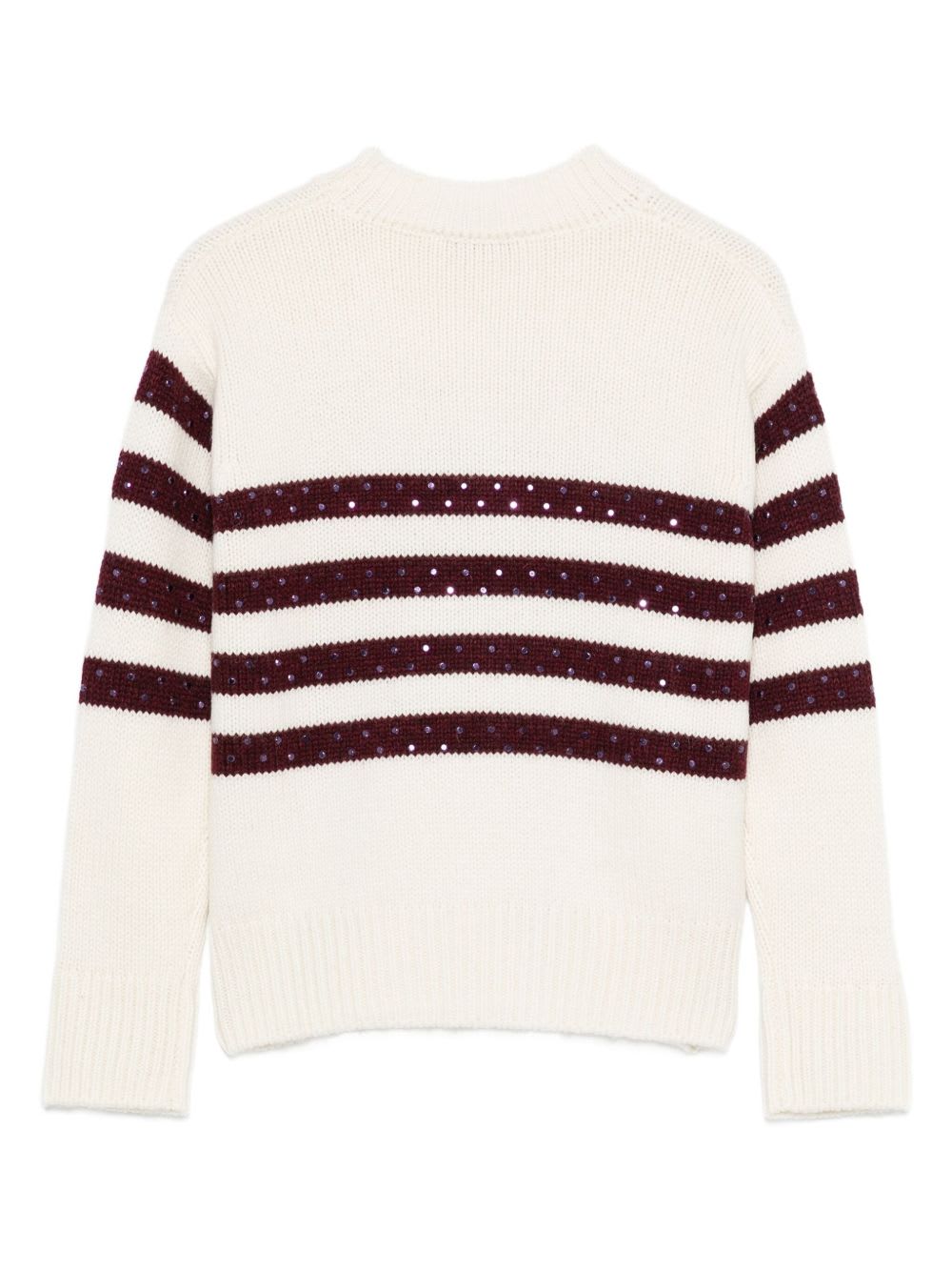Msgm Kids Sequined Sweater In Neutral