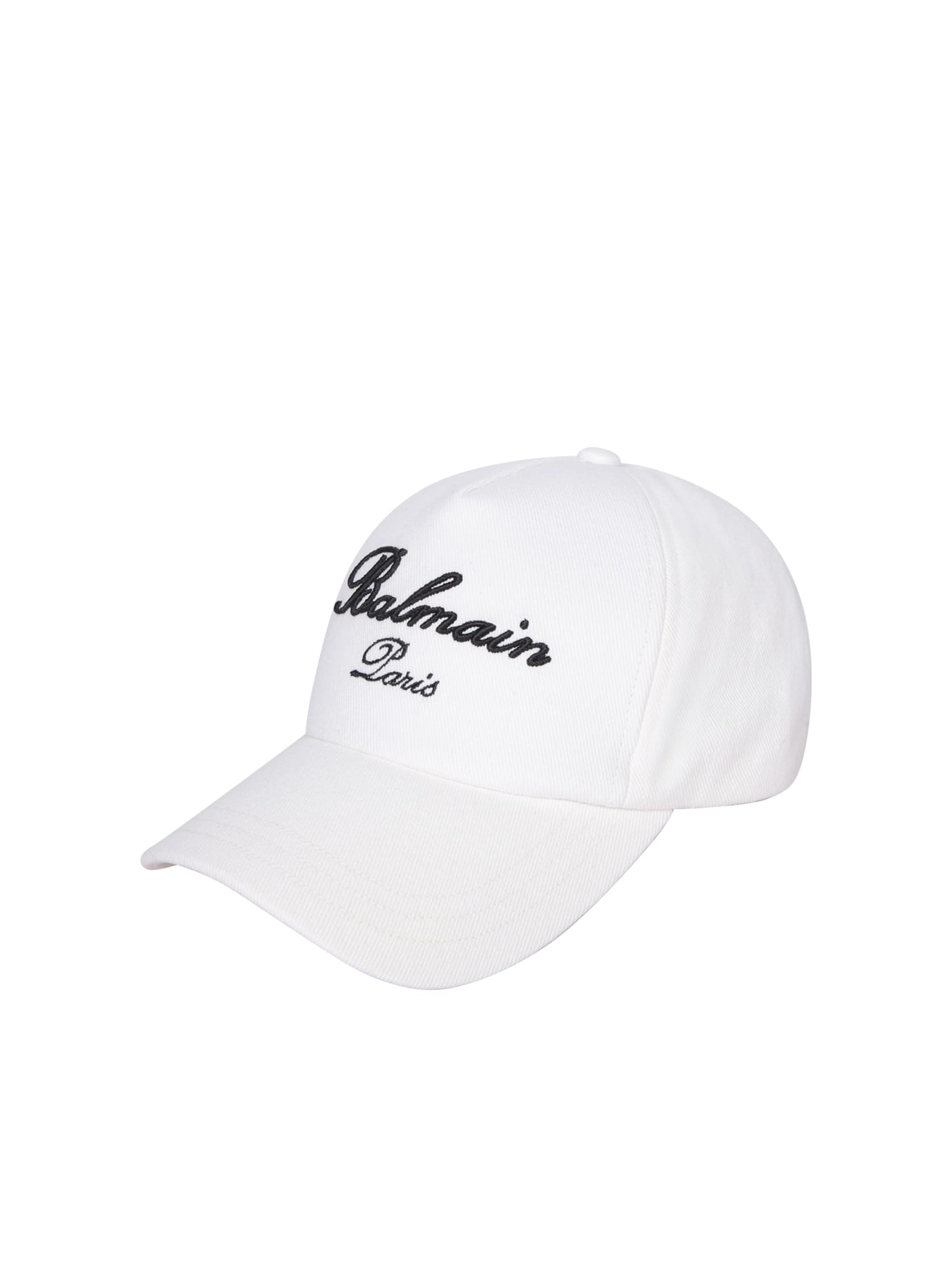 Shop Balmain White Baseball Cap