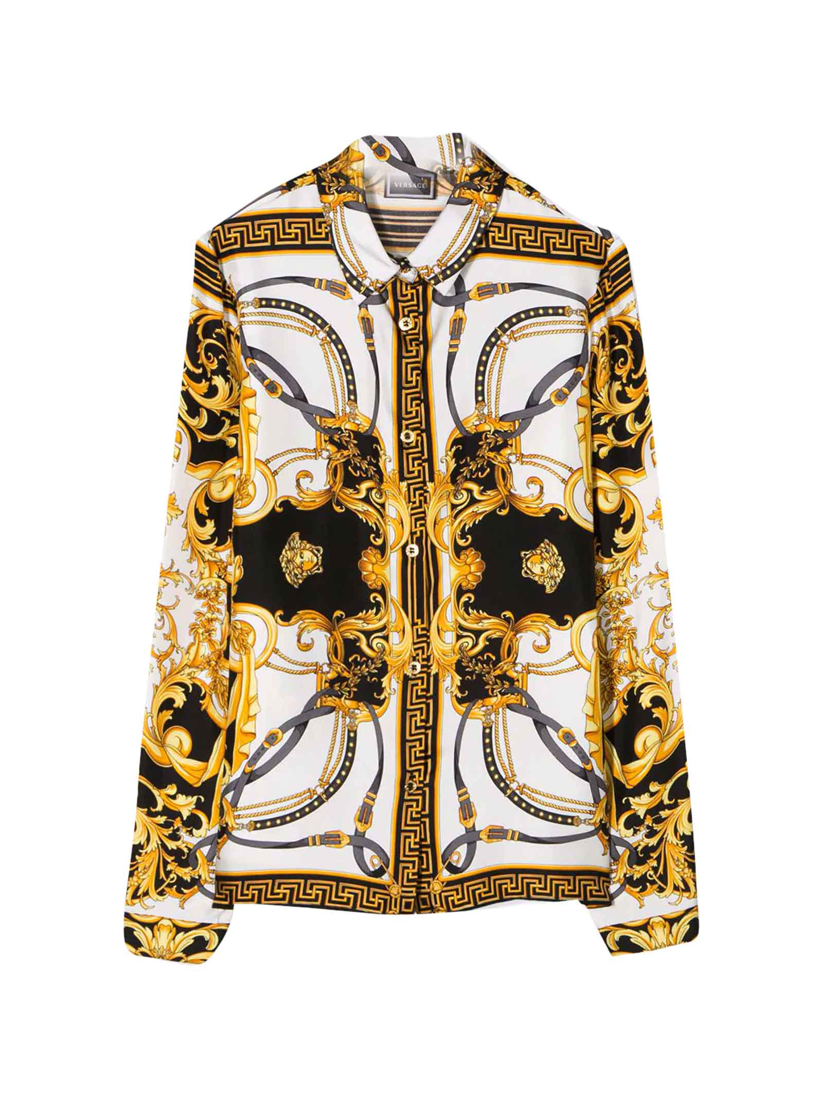 YOUNG VERSACE SHIRT WITH MULTICOLOR PRESS,11280407