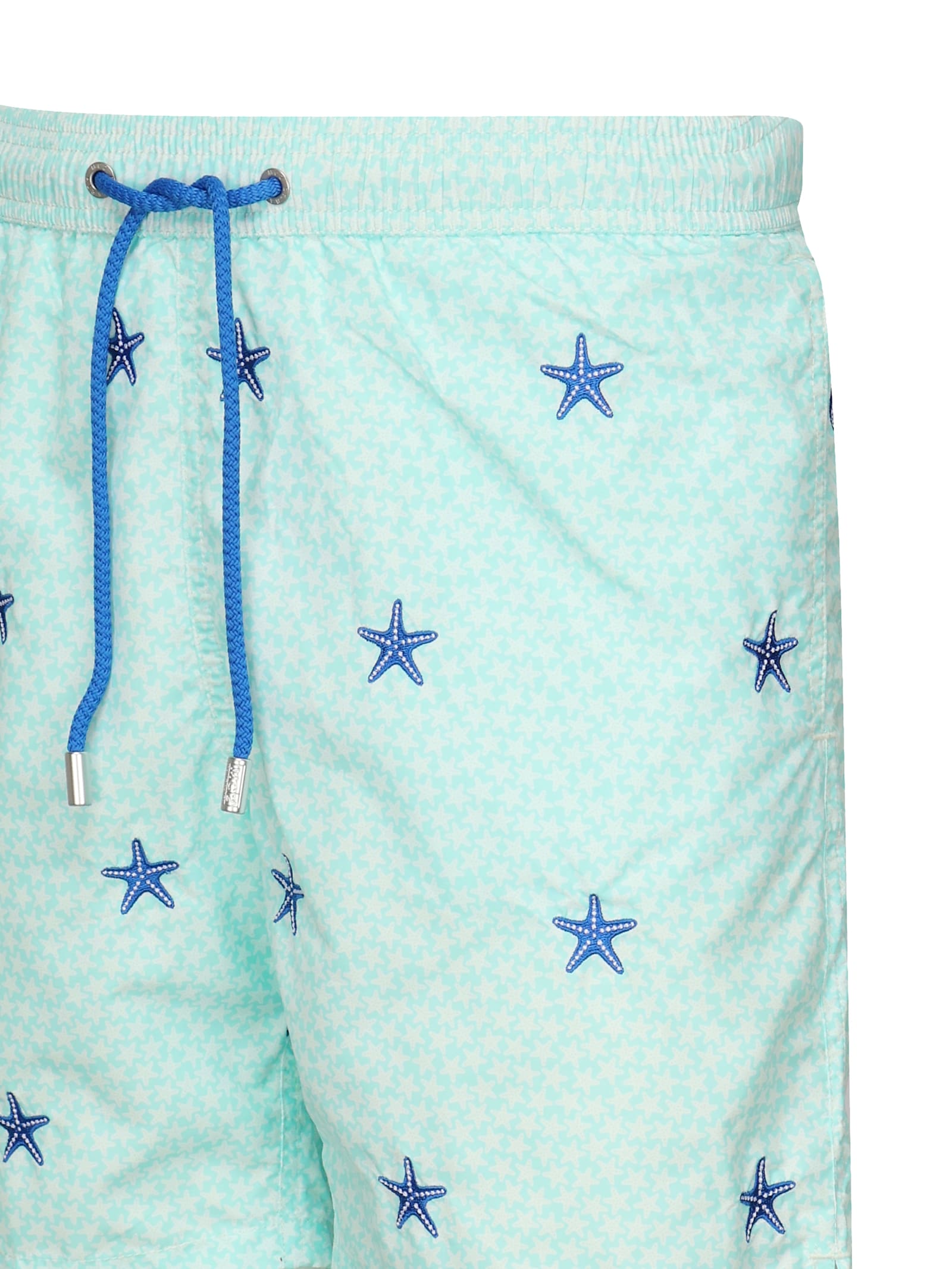 Mc2 Saint Barth Starfish-print Drawstring Swim Shorts In Multi