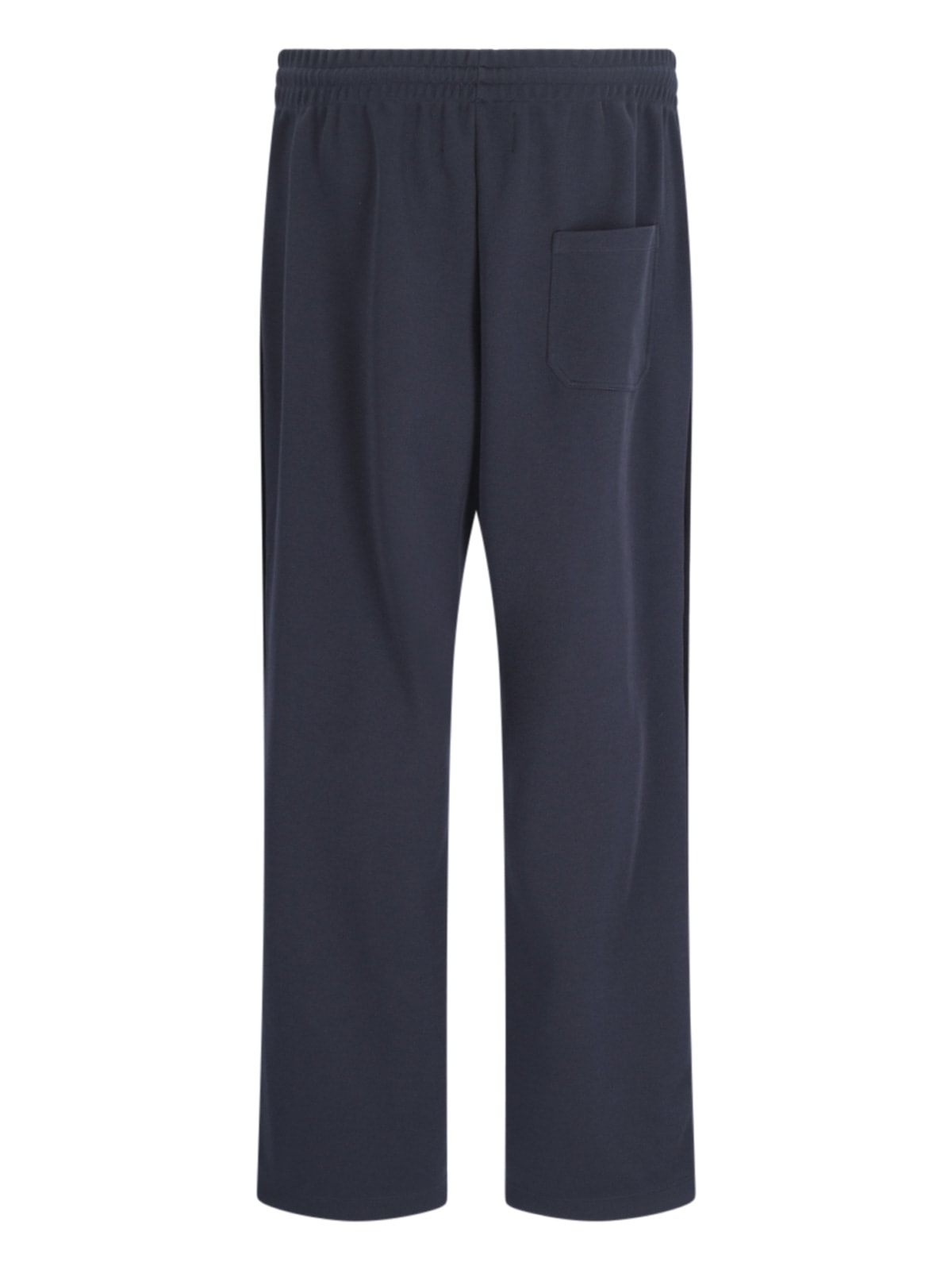 Shop Golden Goose Side Buttons Trousers In Blue