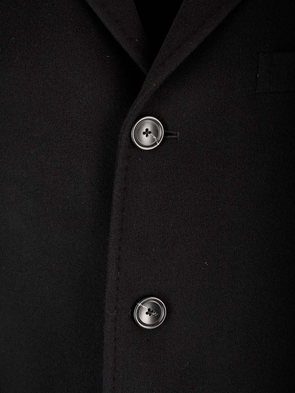 Shop Tagliatore Black Single-breasted Coat