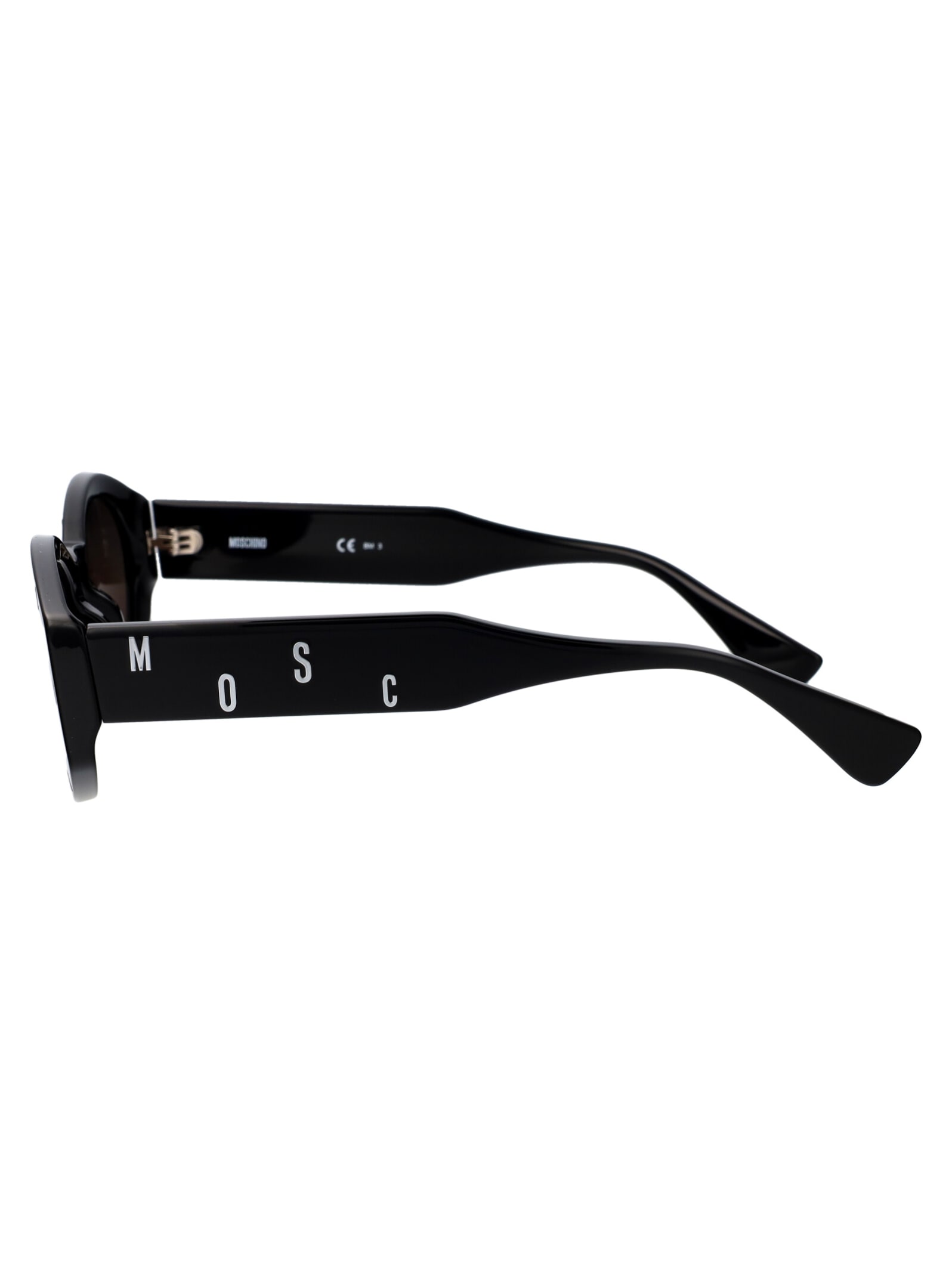 Shop Moschino Eyewear Mos141/s Sunglasses In 807ir Black