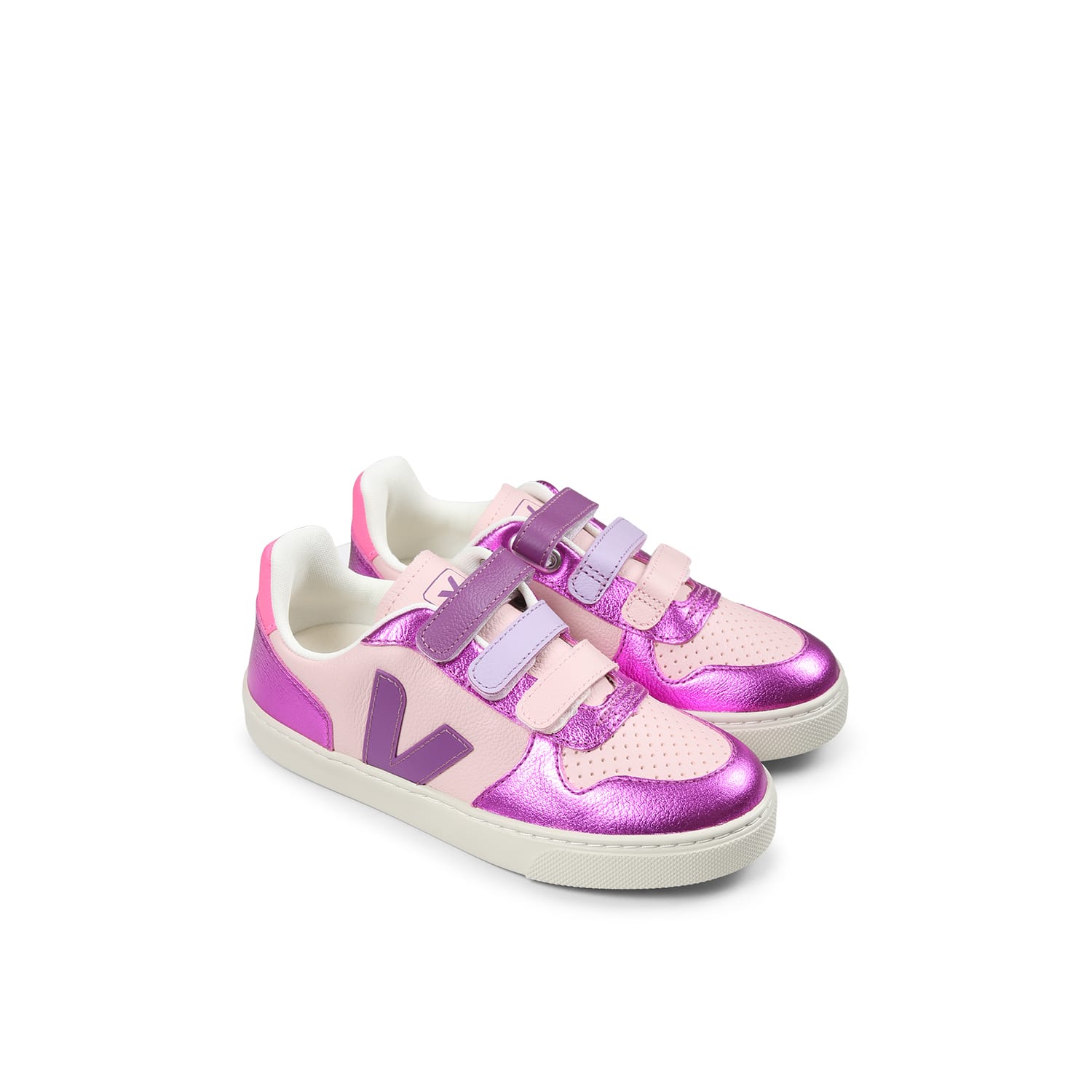 Veja Pink Sneakers For Girl With Logo In Pink