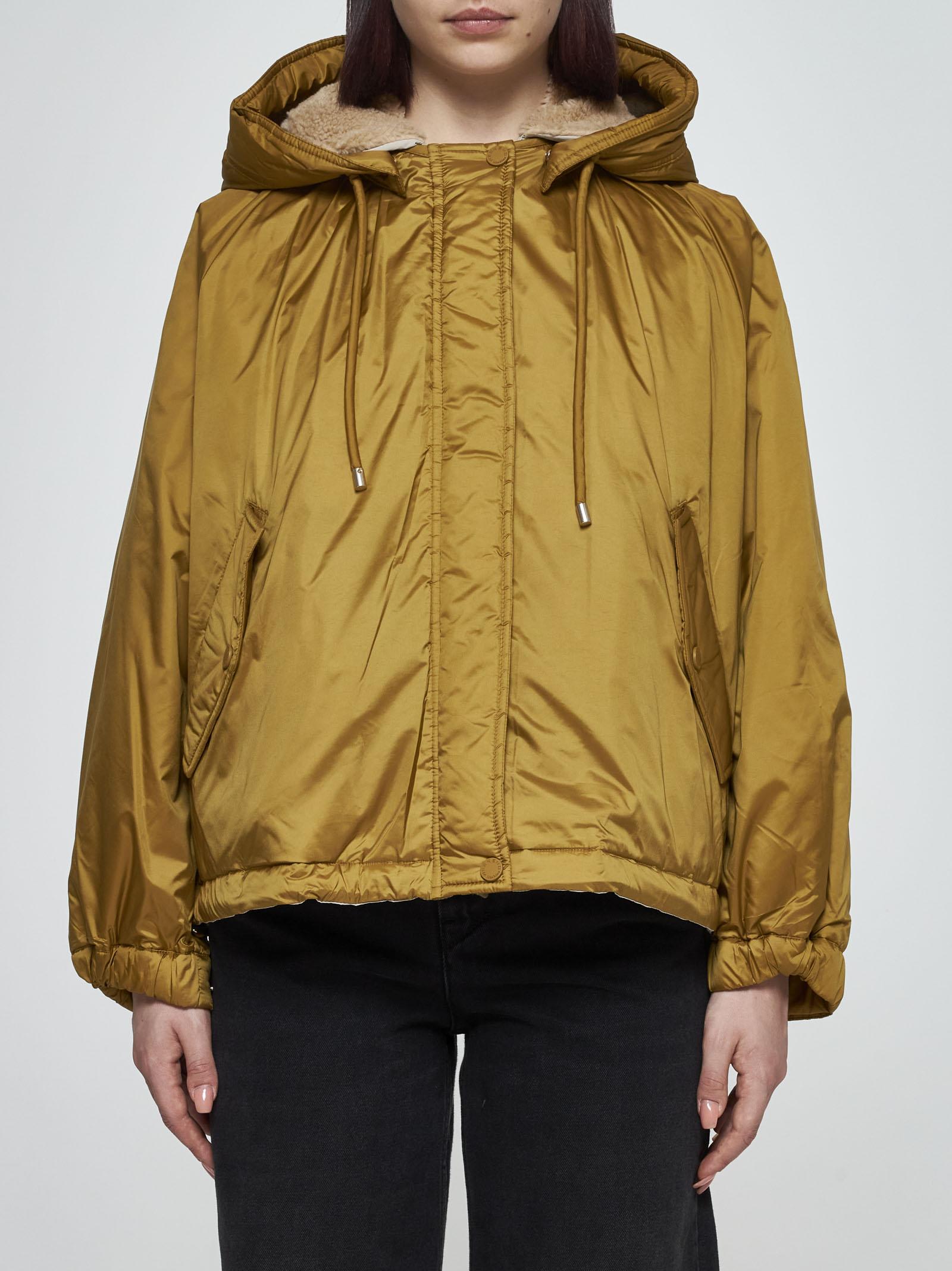 Shop Weekend Max Mara Arles Reversible Nylon Jacket In Senape