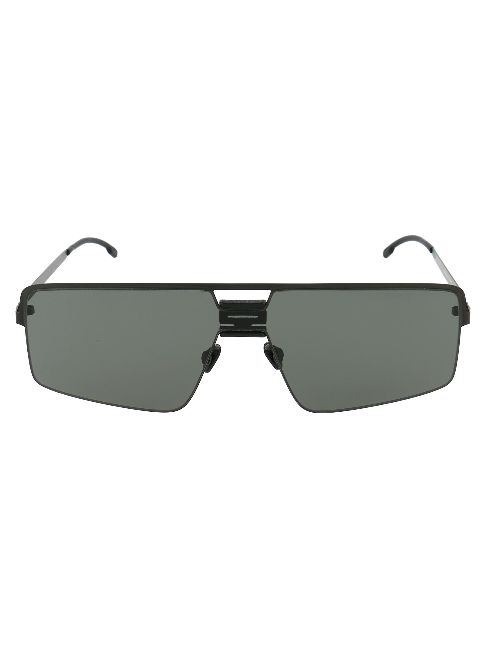 Shop Mykita Soy Sunglasses In 243 Mh1 Black/pitchblack