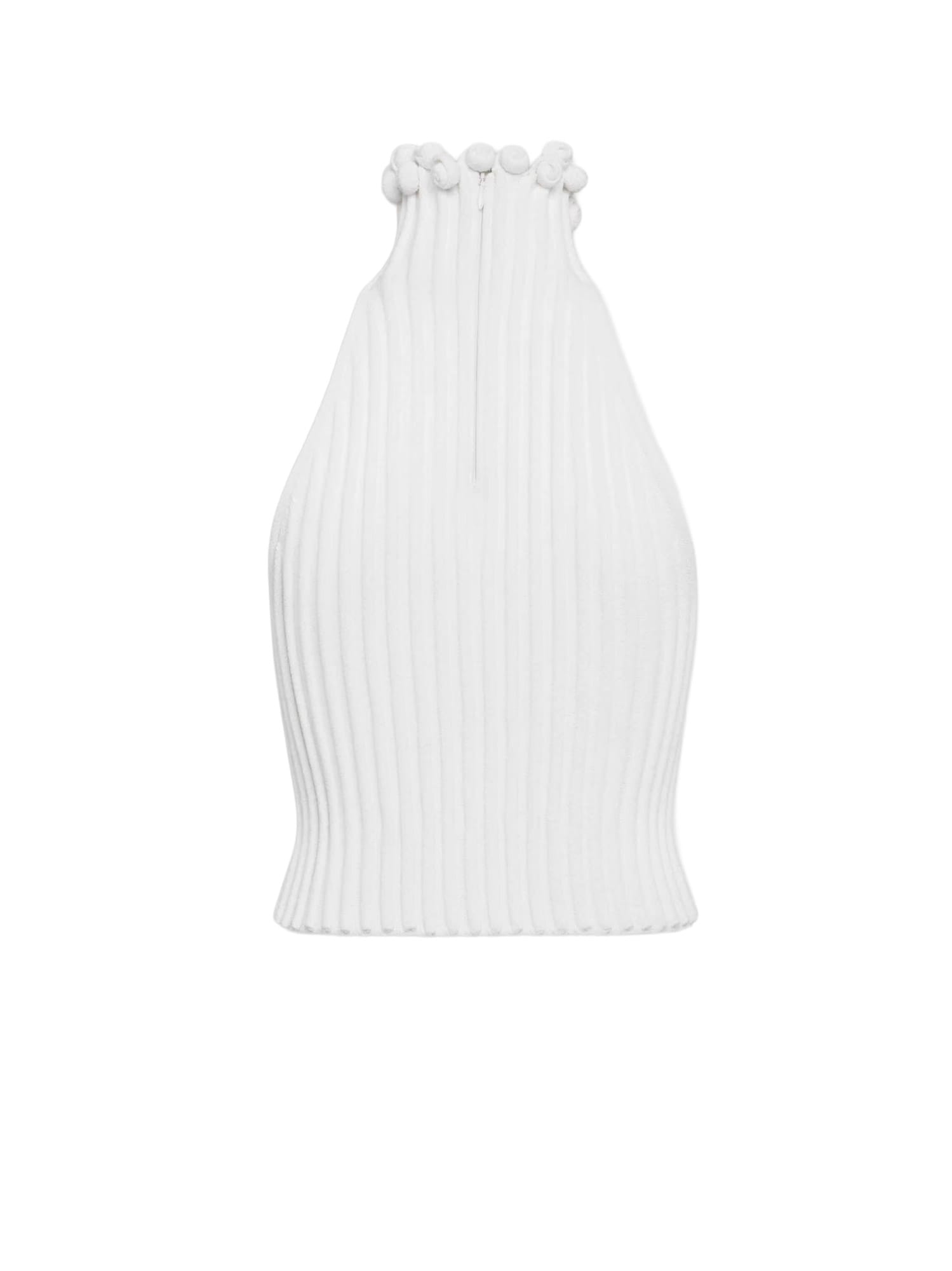 Alaïa Viscose Halter Top In White