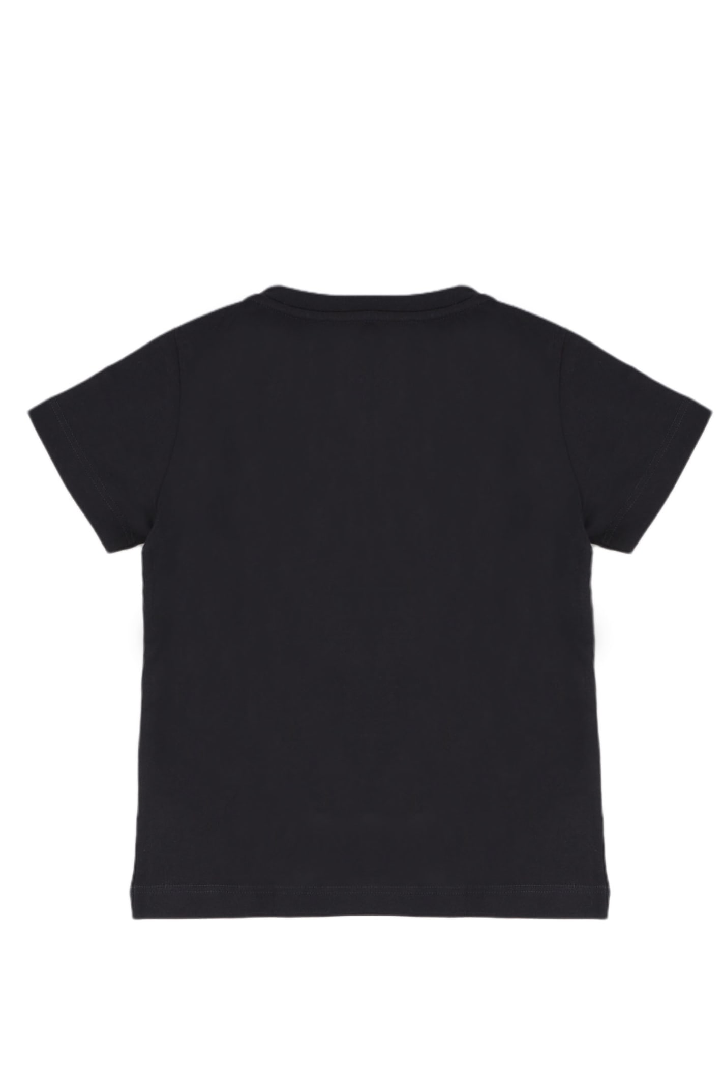 Shop Balmain Cotton Jersey T-shirt In Back