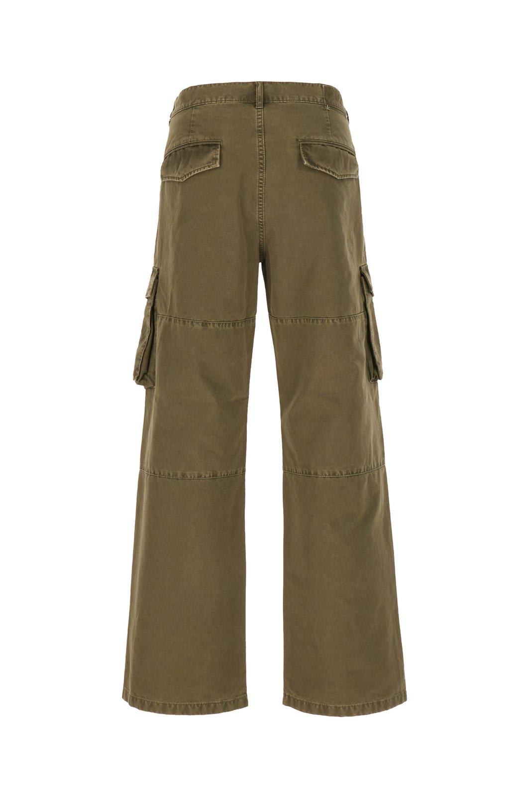Shop Golden Goose Wide-leg Cargo Pants In Brown