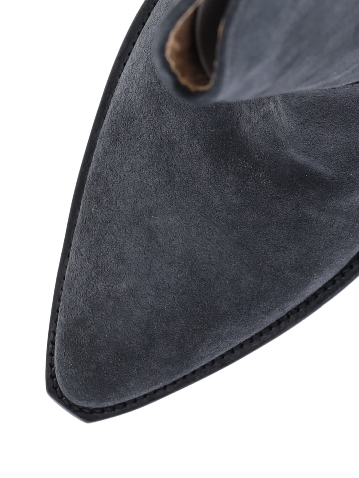 Isabel Marant Mid-height Block Heel Suede Western Boots In Black