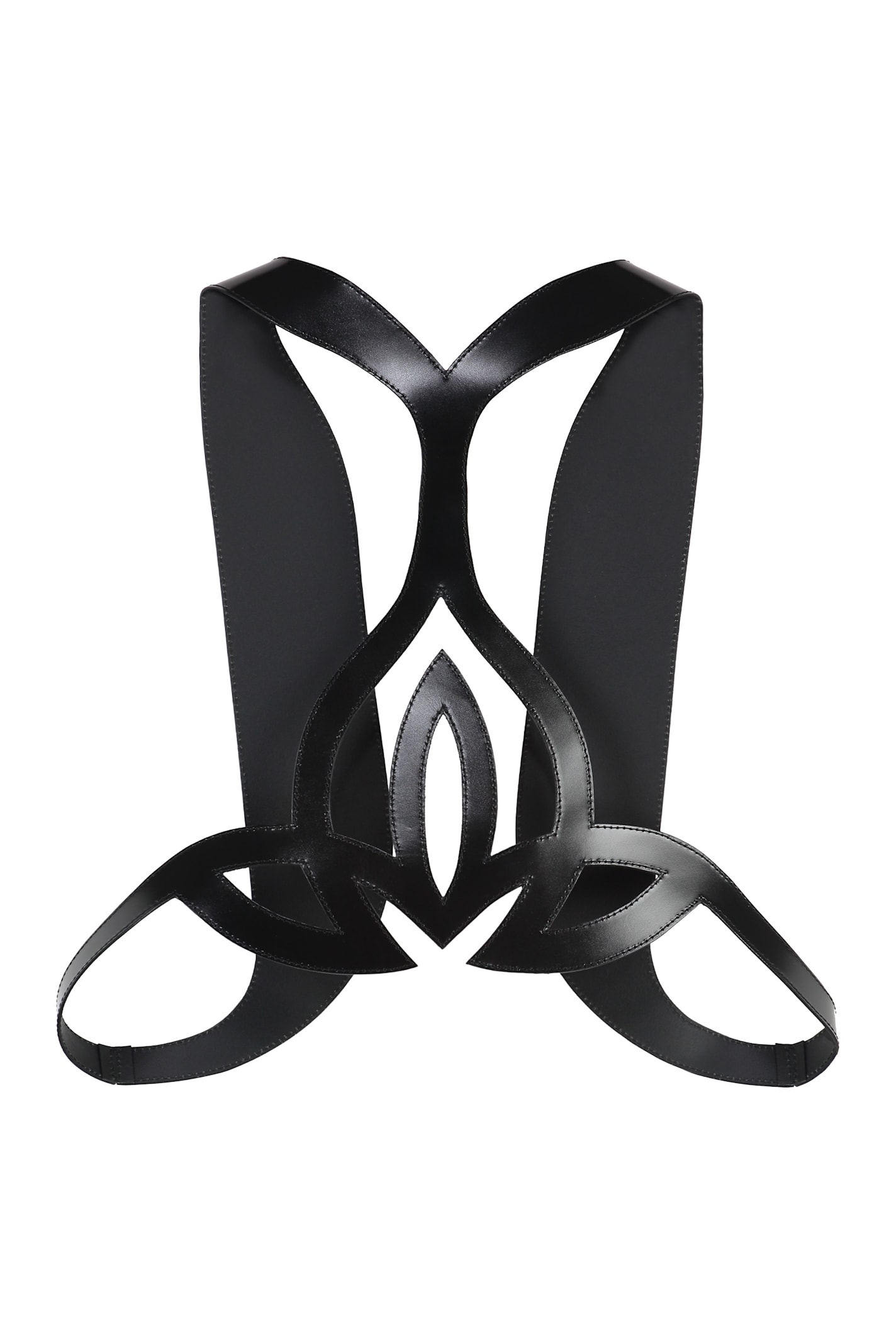 Alexander Mcqueen Leather Vest In Black