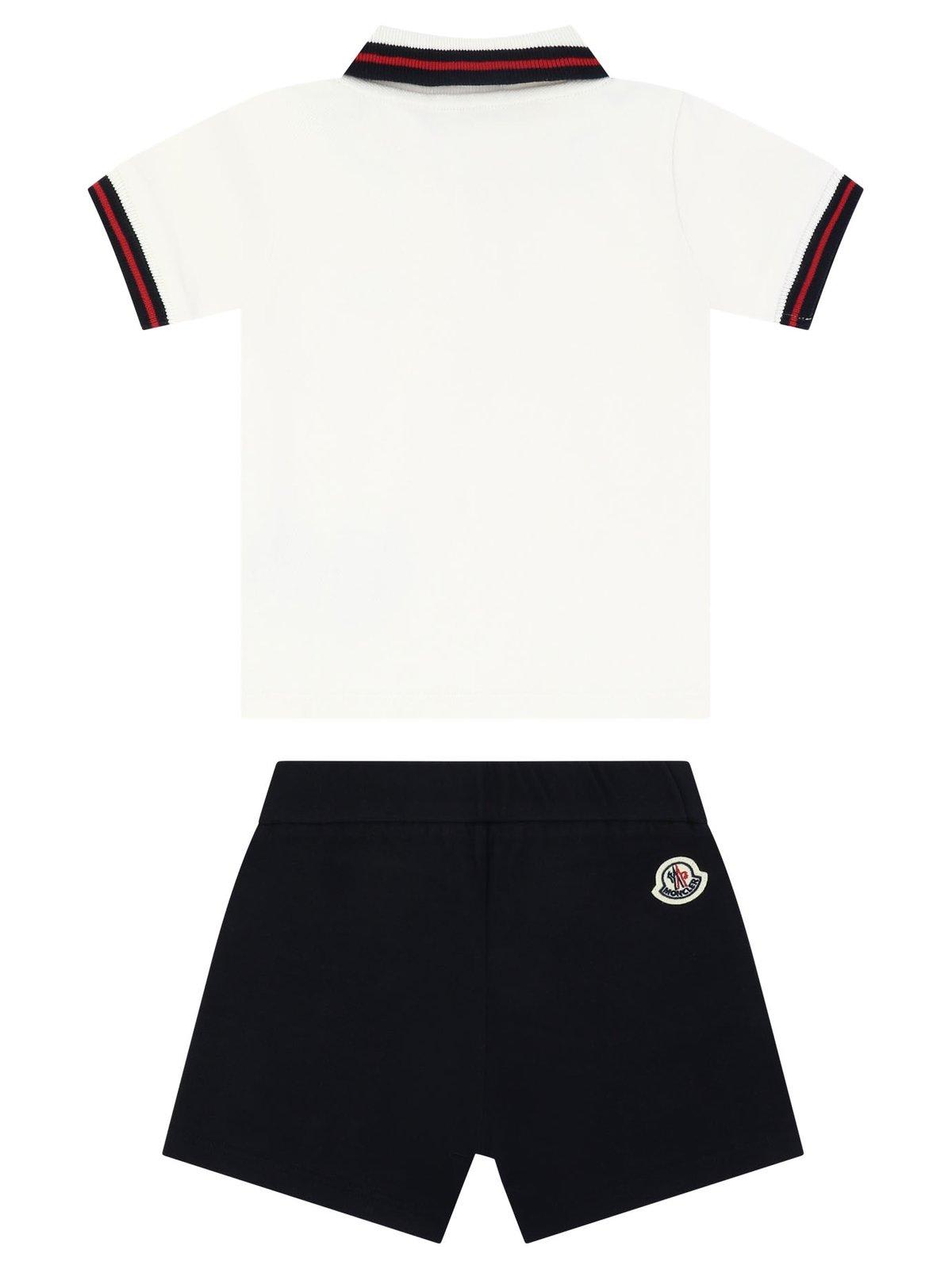 Shop Moncler Polo Shirt Set