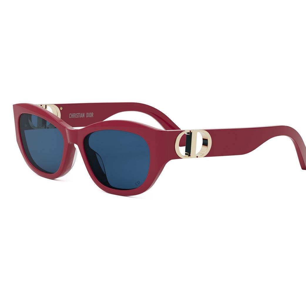 Shop Dior Sunglasses In Rosso/grigio