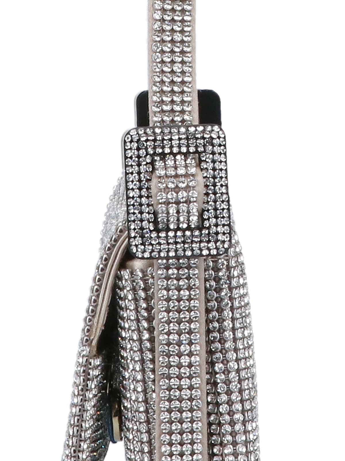 Shop Benedetta Bruzziches Sequin Shoulder Bag In Silver