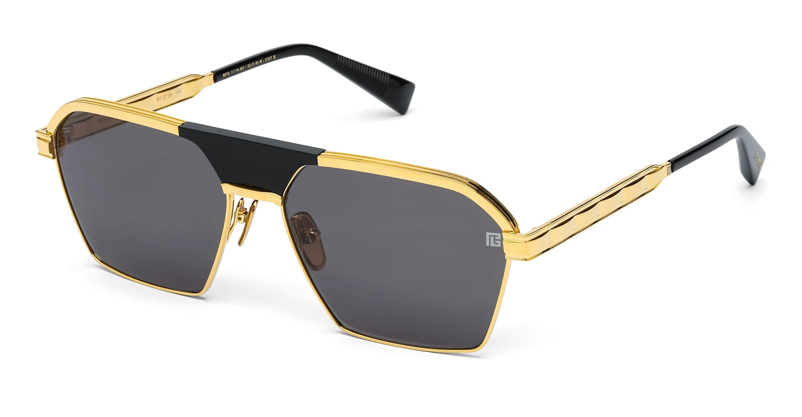 BALMAIN SERGEANT - 18K GOLD / BLACK SUNGLASSES