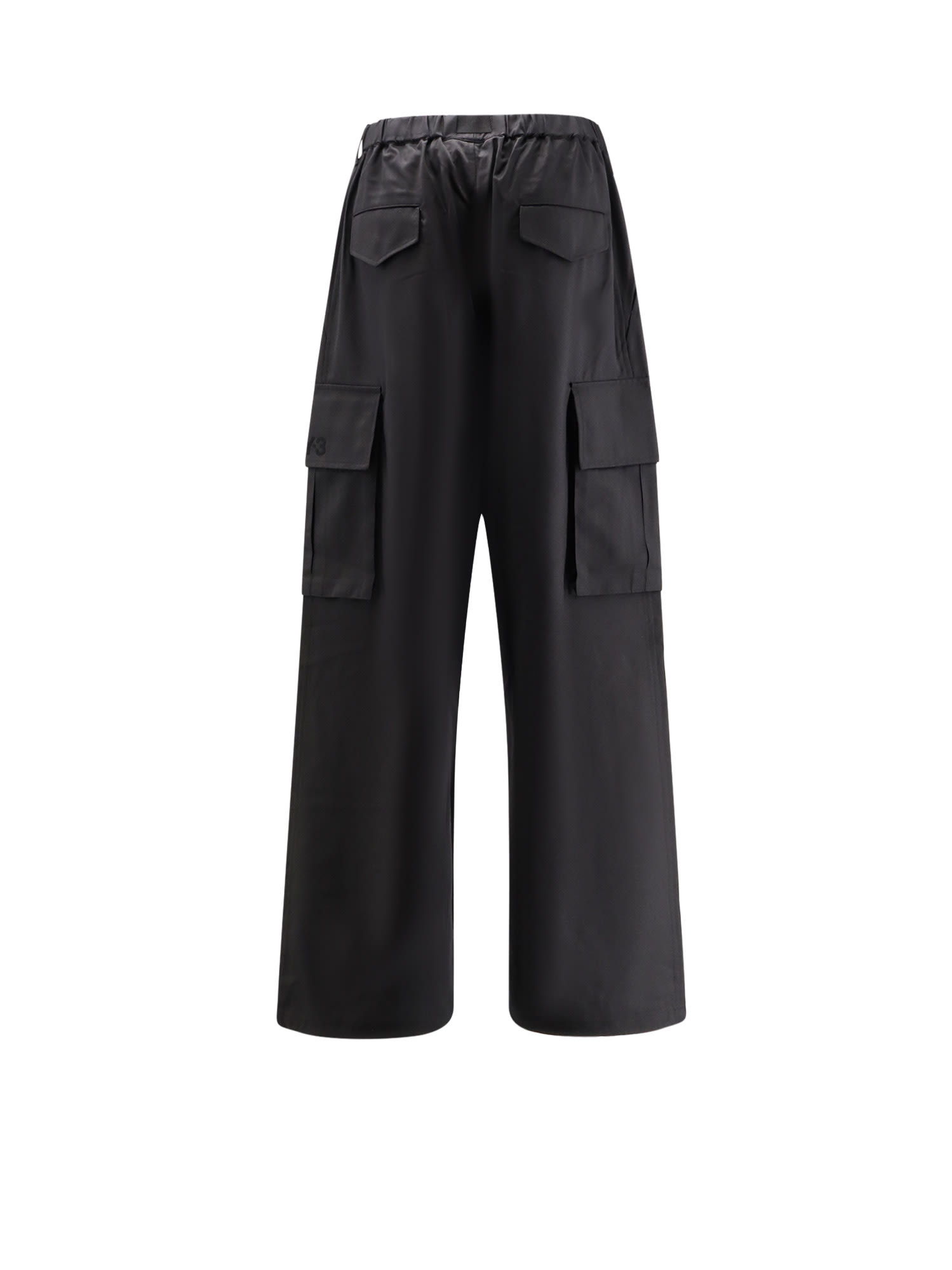 Y-3 Ref Wo Cargo Pn Recycled Polyester And Wool Trousers In Blue