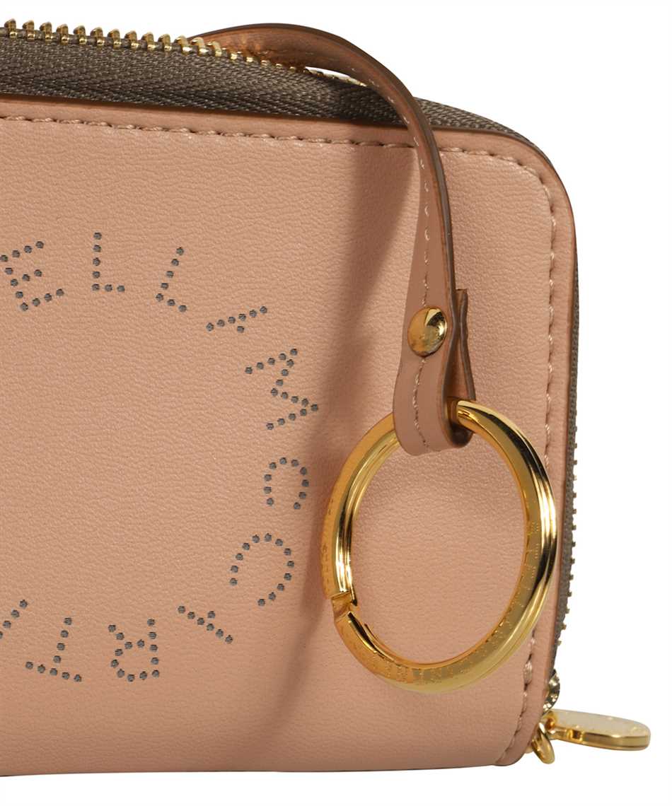 Shop Stella Mccartney Stella Logo Alter-nappa Card Holder In Pink