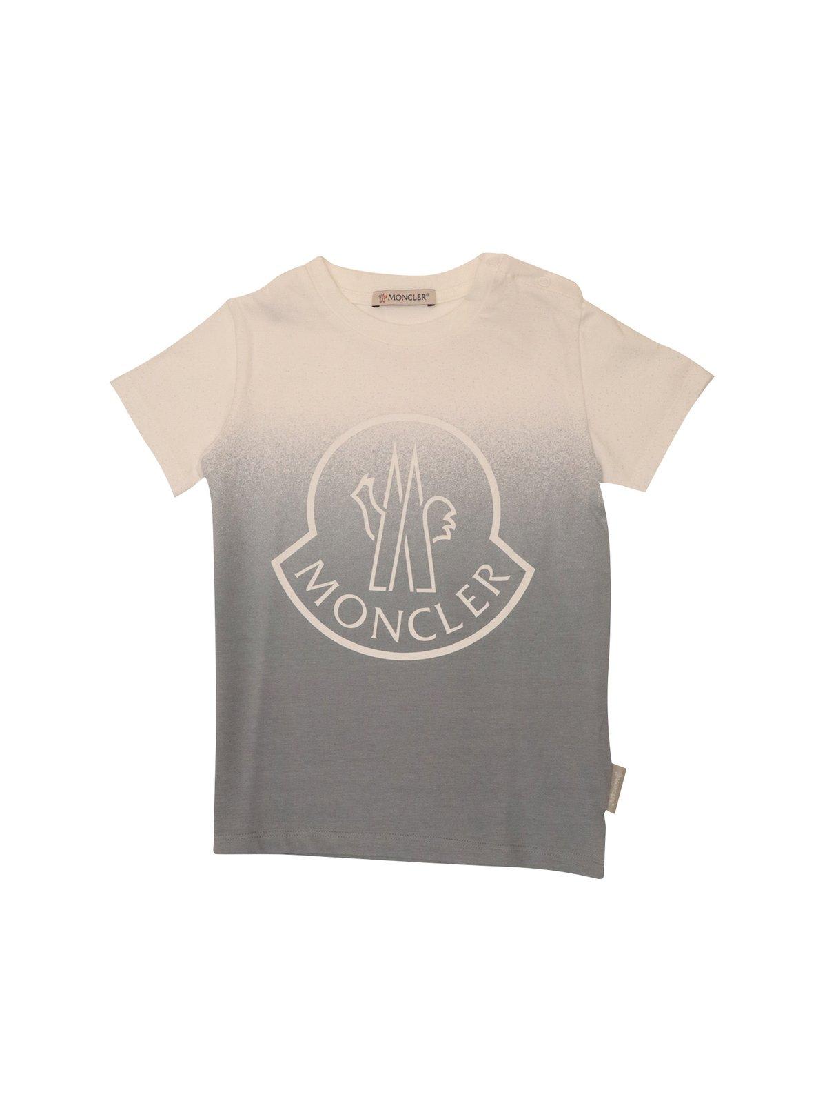Moncler Logo Printed Two-tone T-shirt
