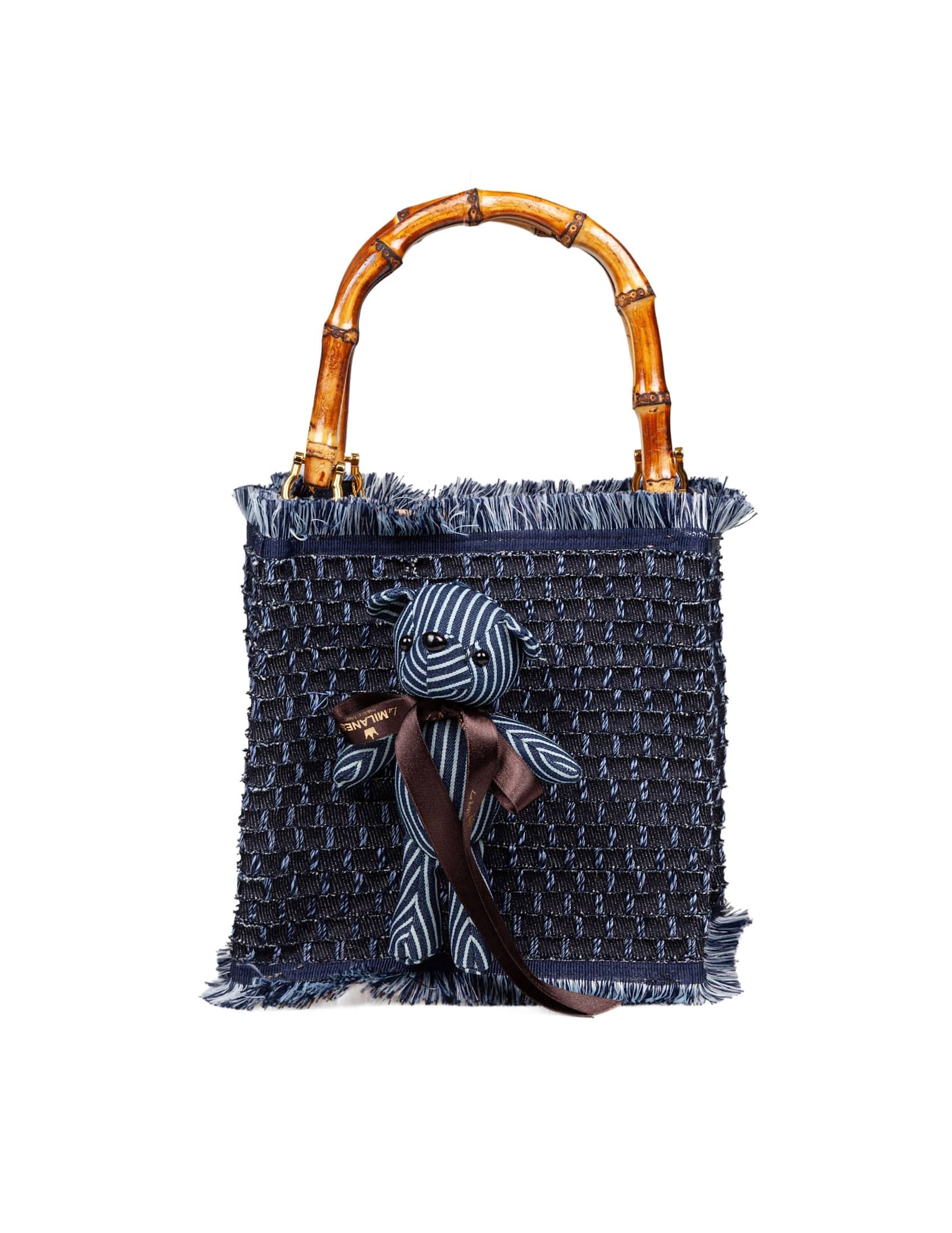 LaMilanesa Pepe Small Denim Bag Dark Blue Color