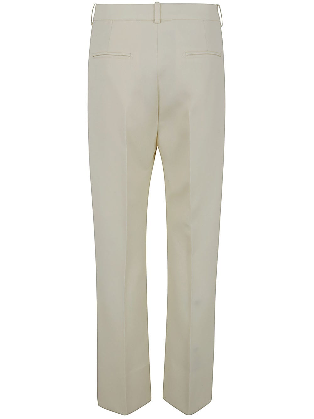 Shop Tom Ford Wool And Silk Blend Twill Tailored Pants In Ecru